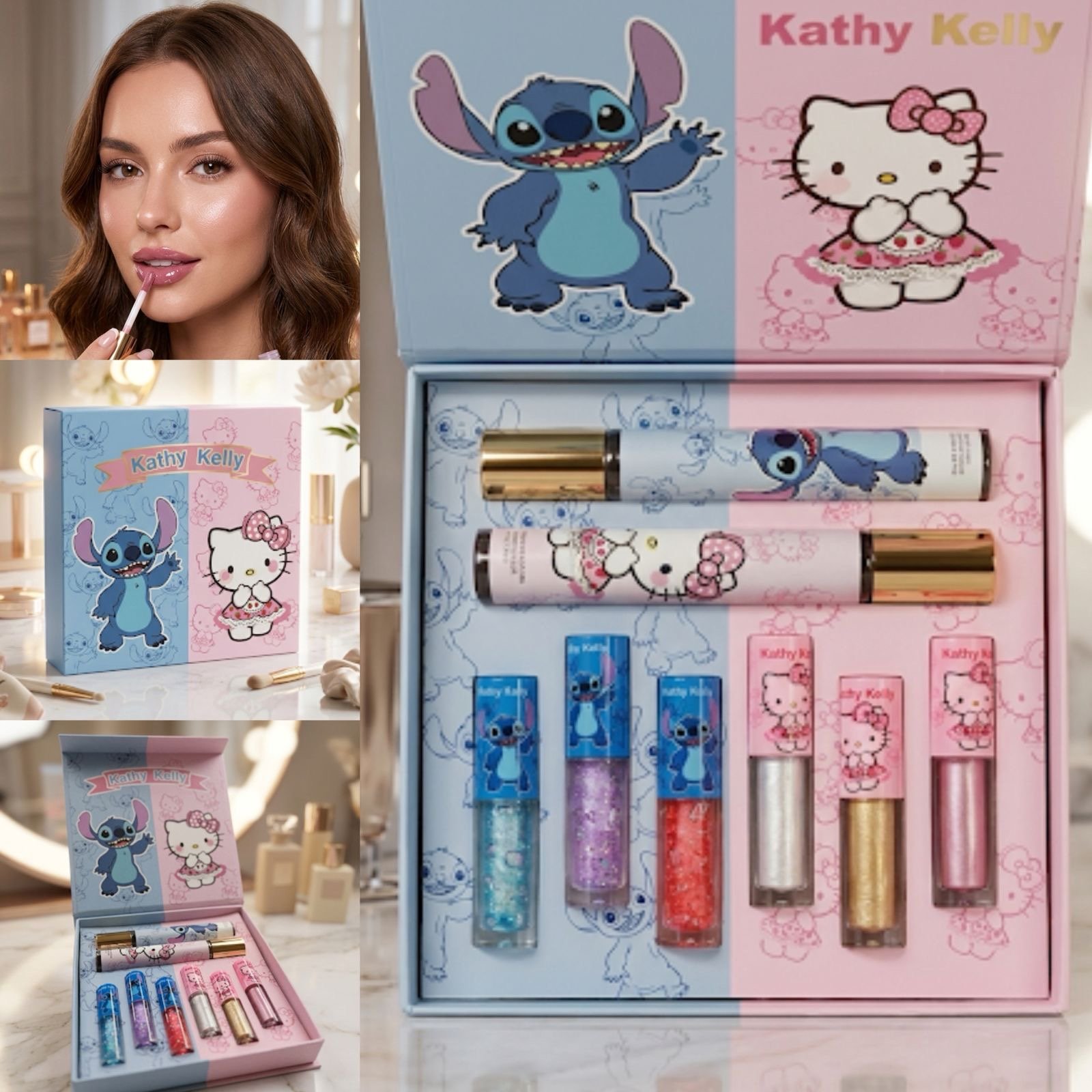KIT DE BELLEZA KITTY/STITCH