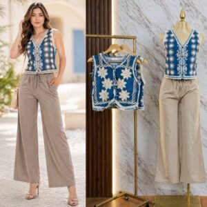 BLUSA BORDADA TIPO CHALECO 155