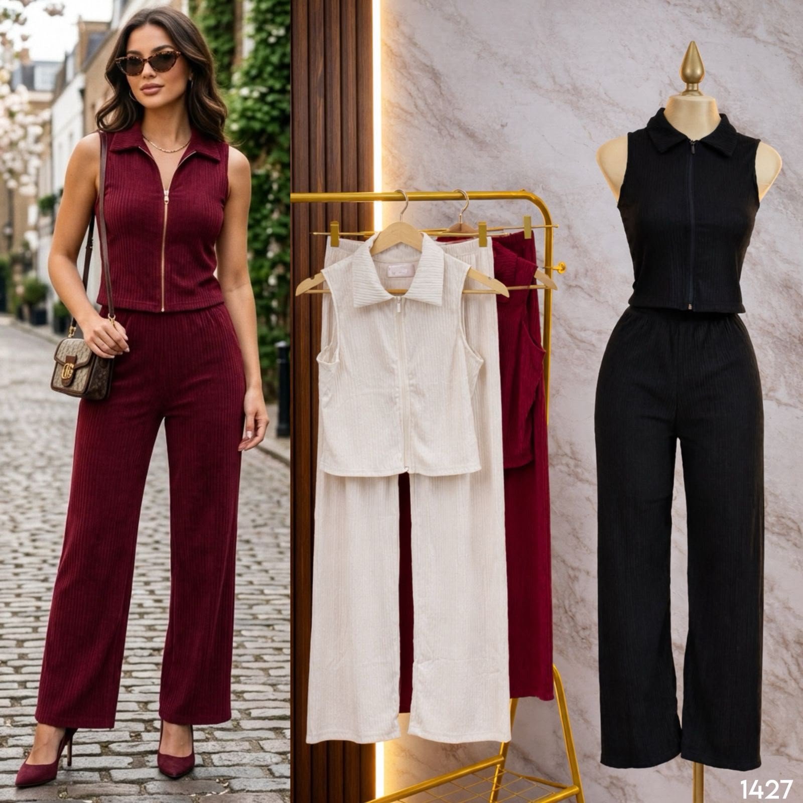 SET/CONJUNTO 2 PIEZAS CIERRE/CUELLO POLO 1427