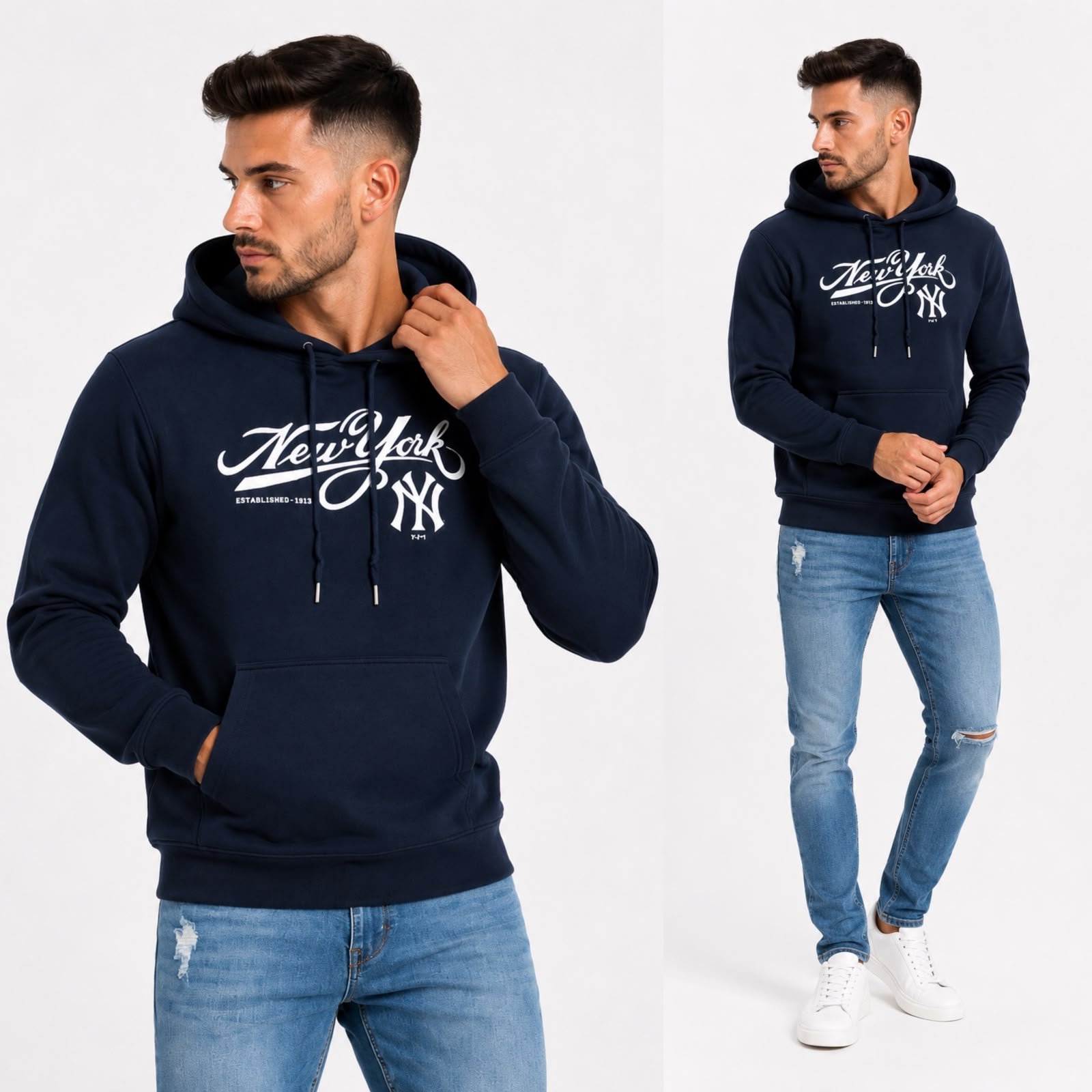 SUDADERA UNISEX NY LETTERS - Image 4