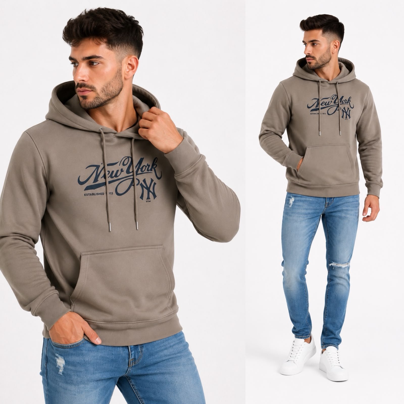 SUDADERA UNISEX NY LETTERS - Image 5