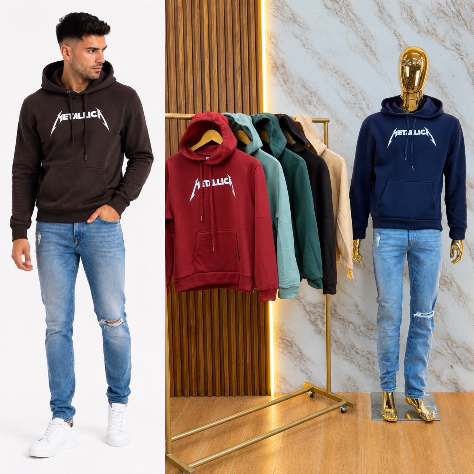 SUDADERA UNISEX MTALLICA