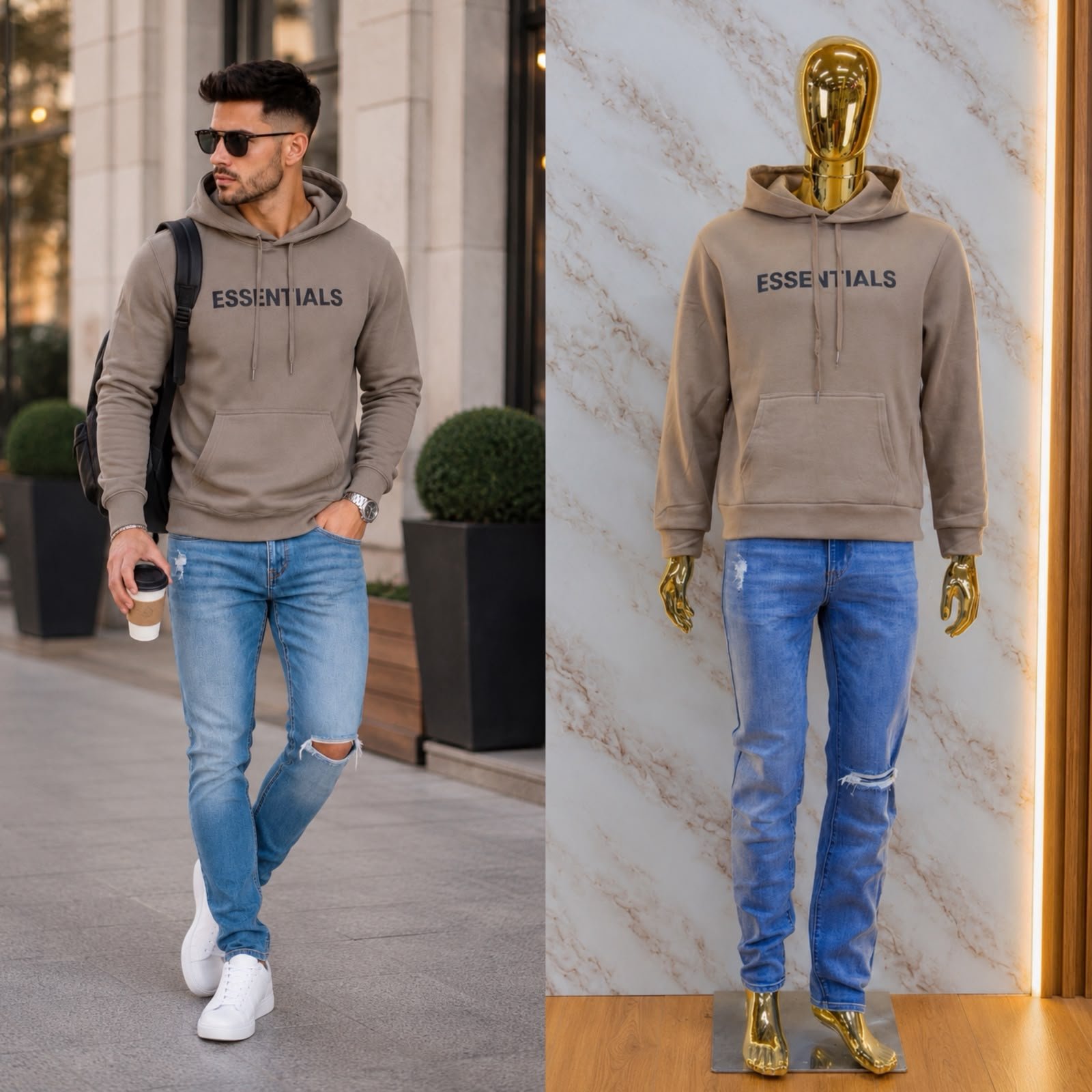 SUDADERA UNISEX ESSNTIALS