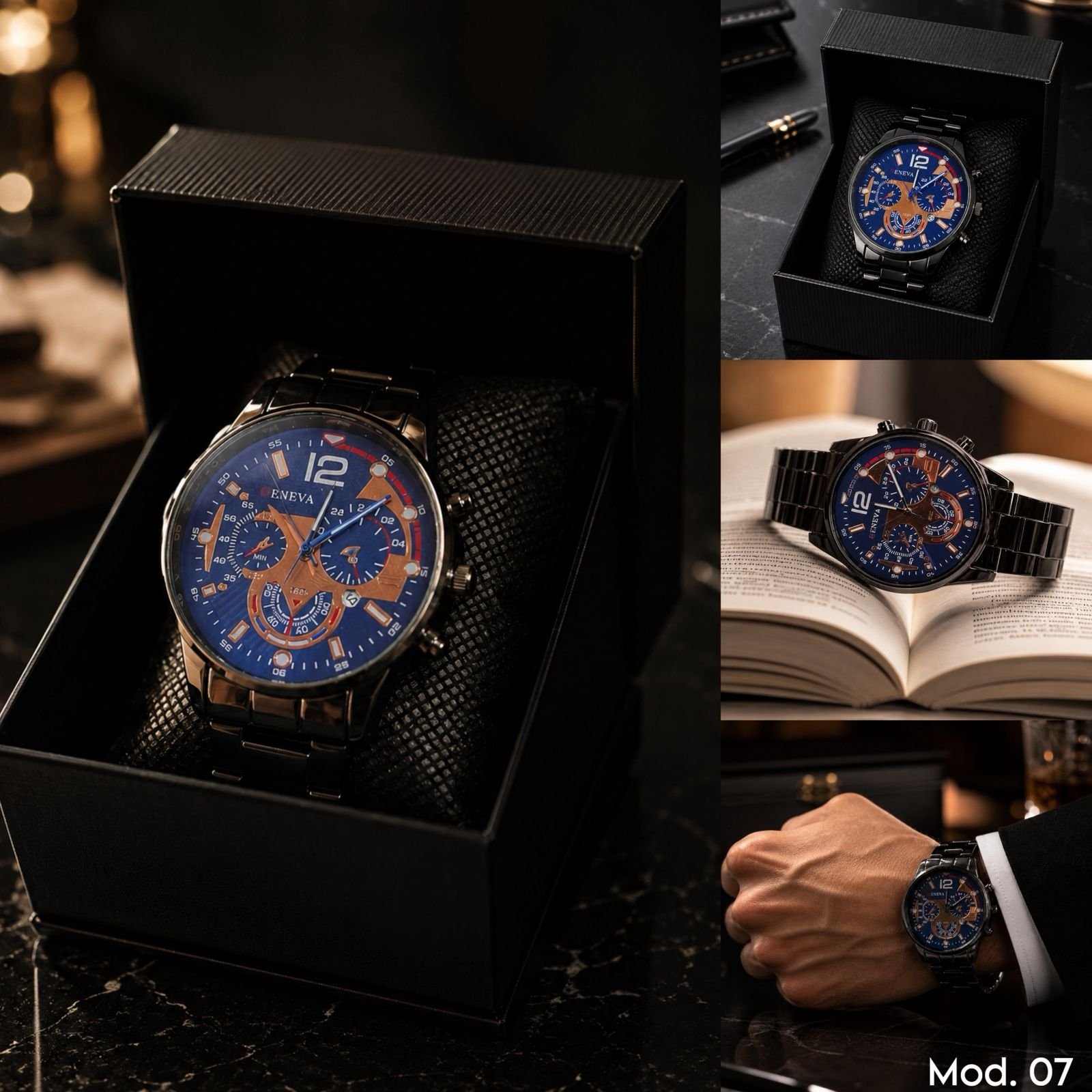 RELOJ METALICO PREMIUM MOD 7