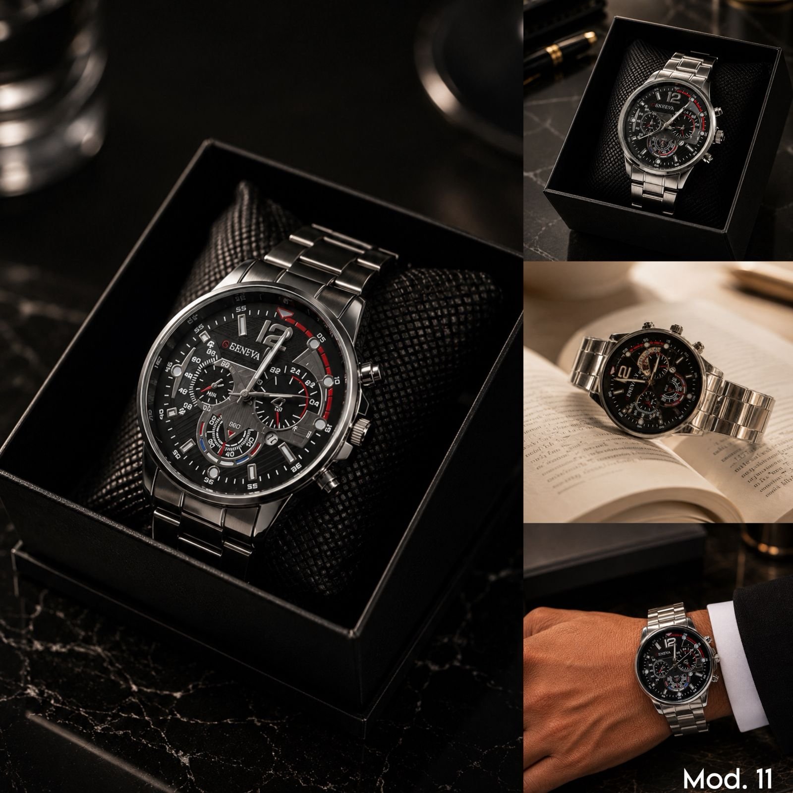 RELOJ METALICO PREMIUM MOD 11