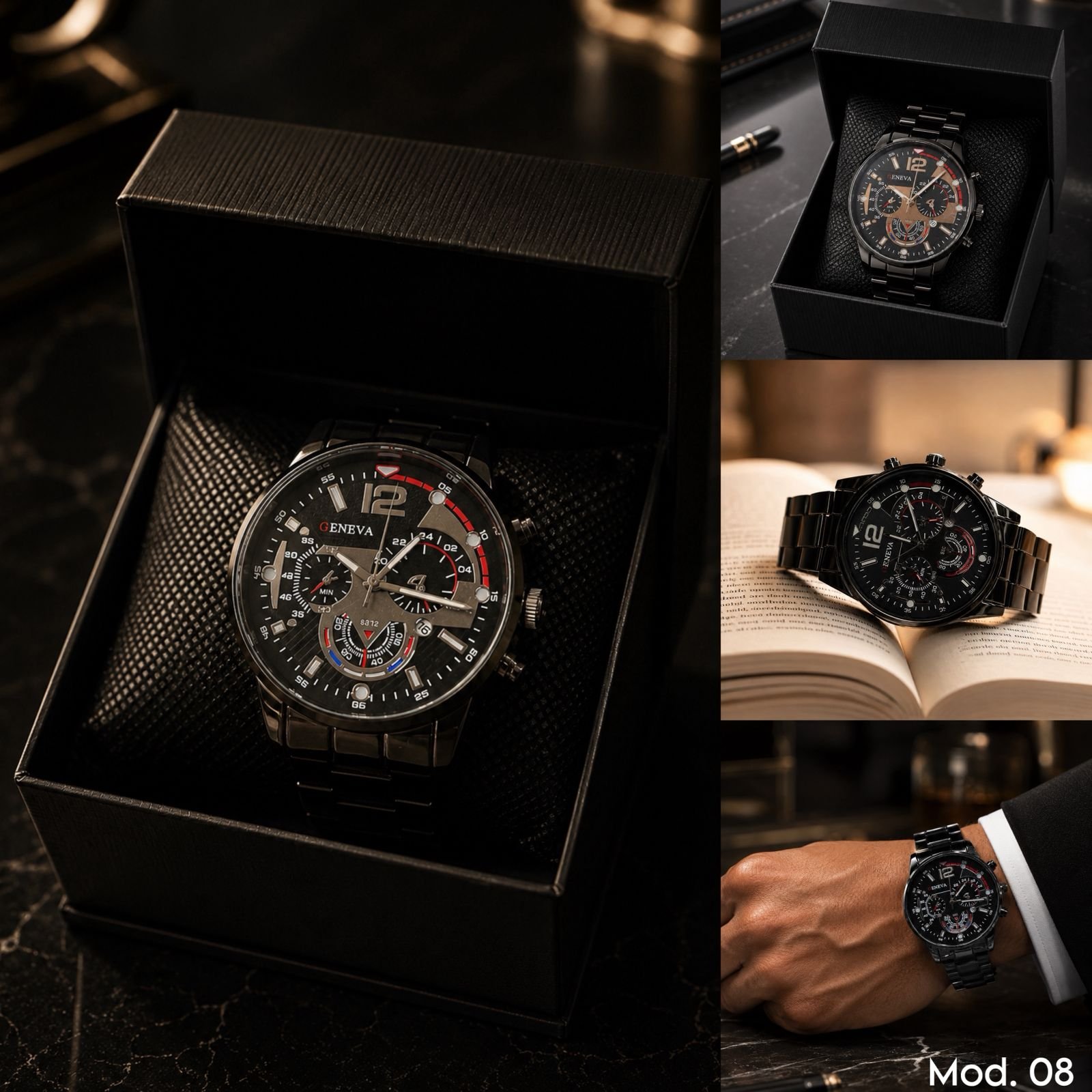 RELOJ METALICO PREMIUM MOD 8