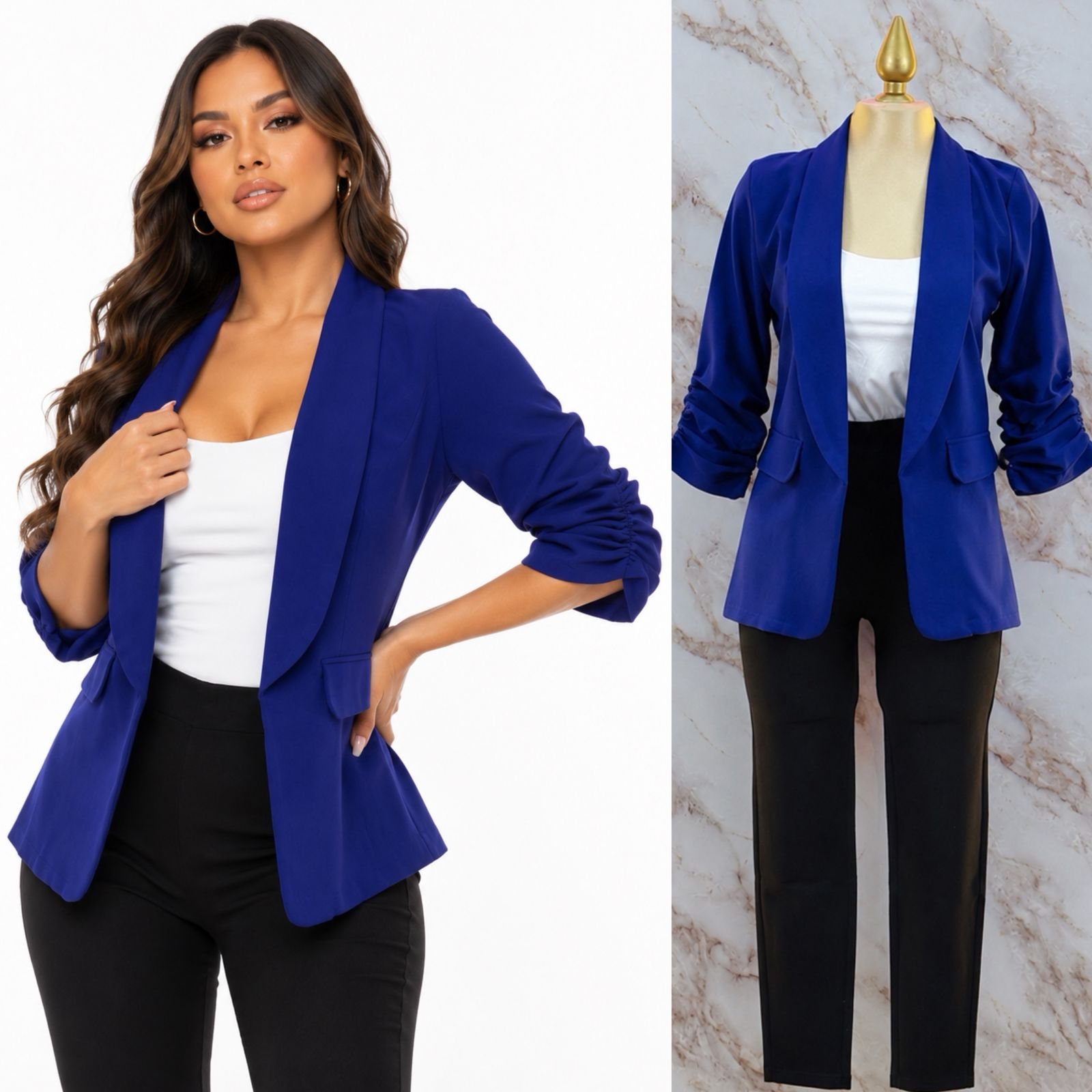 BLAZER/SACO MANGA PLISADA - Image 2