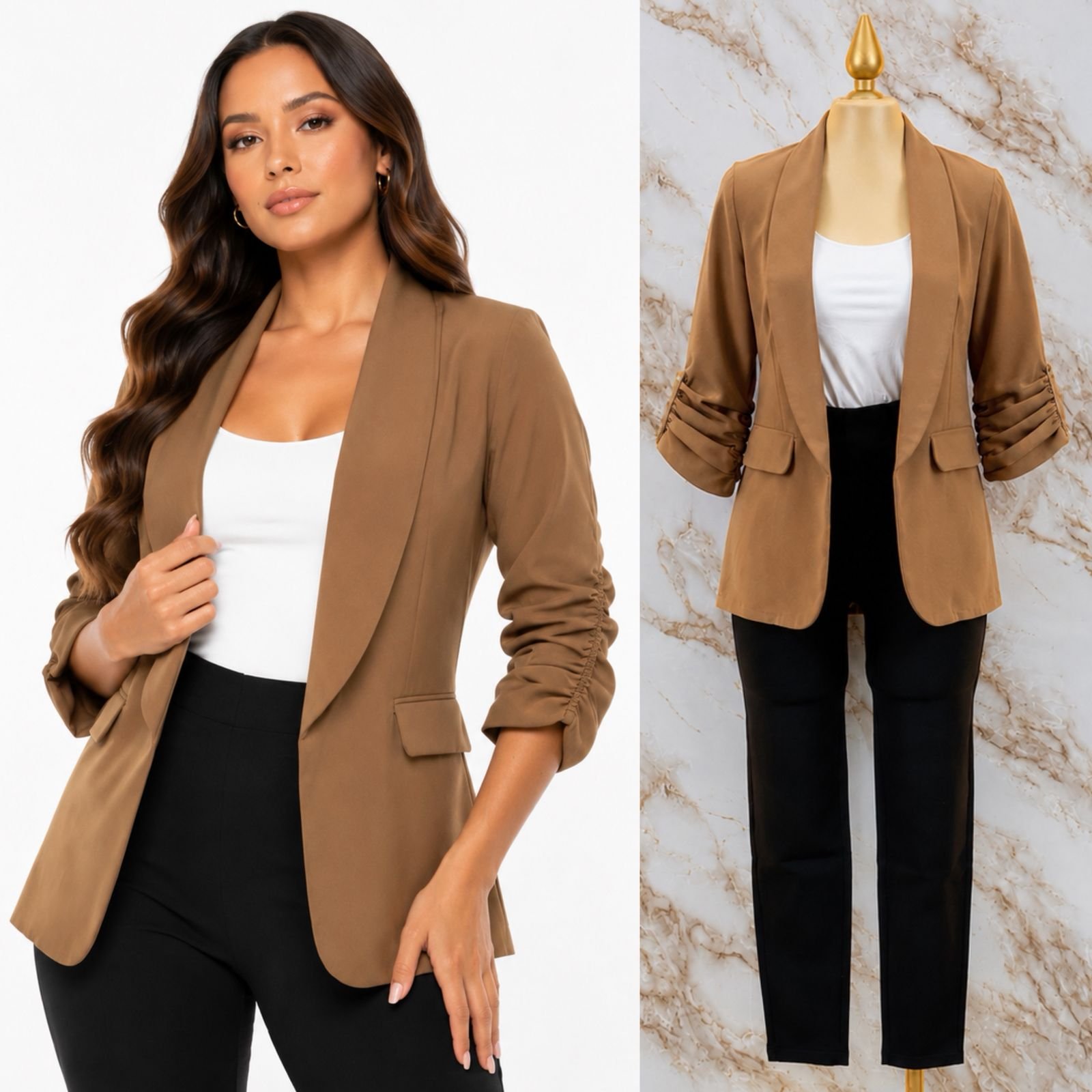 BLAZER/SACO MANGA PLISADA - Image 6