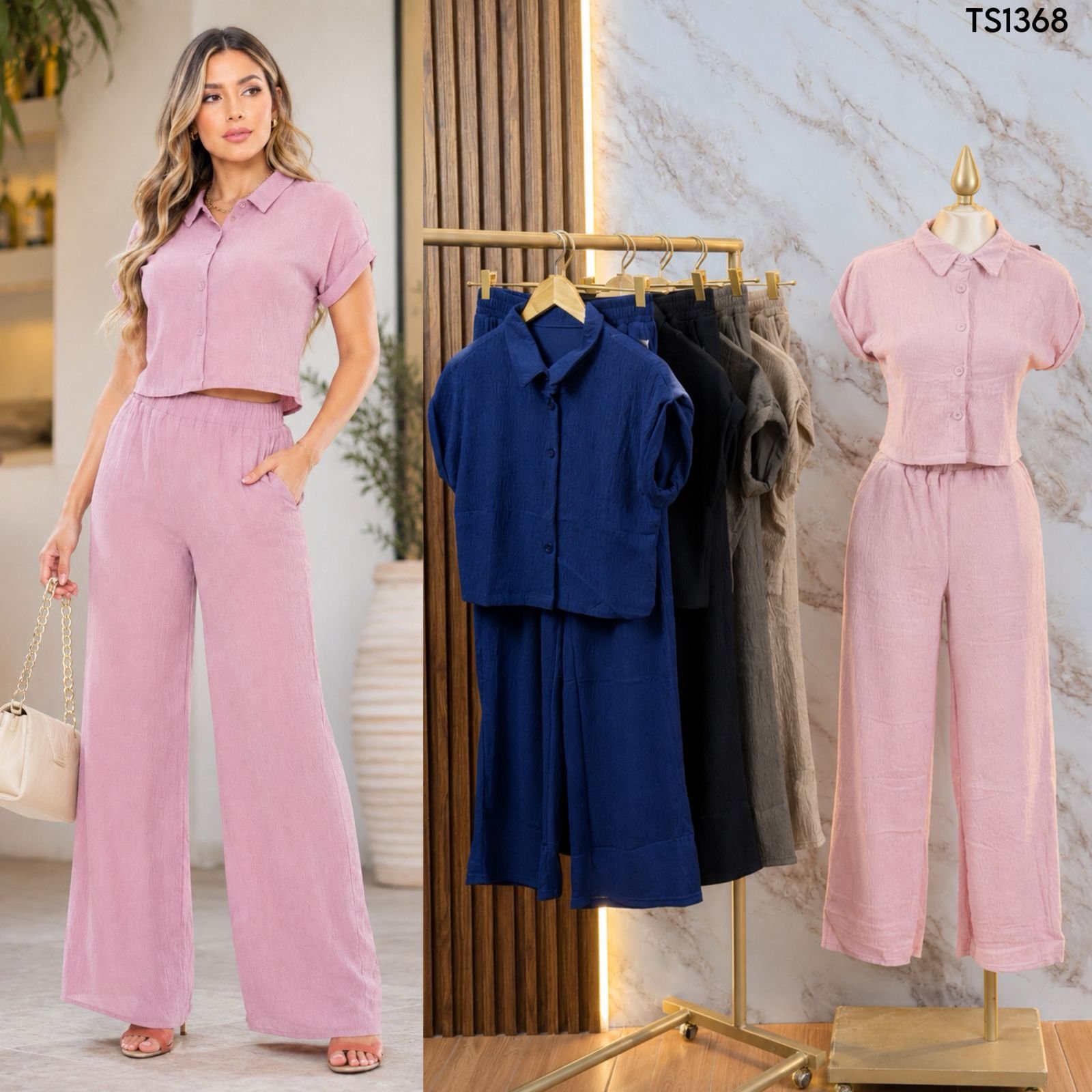 CONJUNTO 2 PIEZAS CAMISA+PANTALON 1368