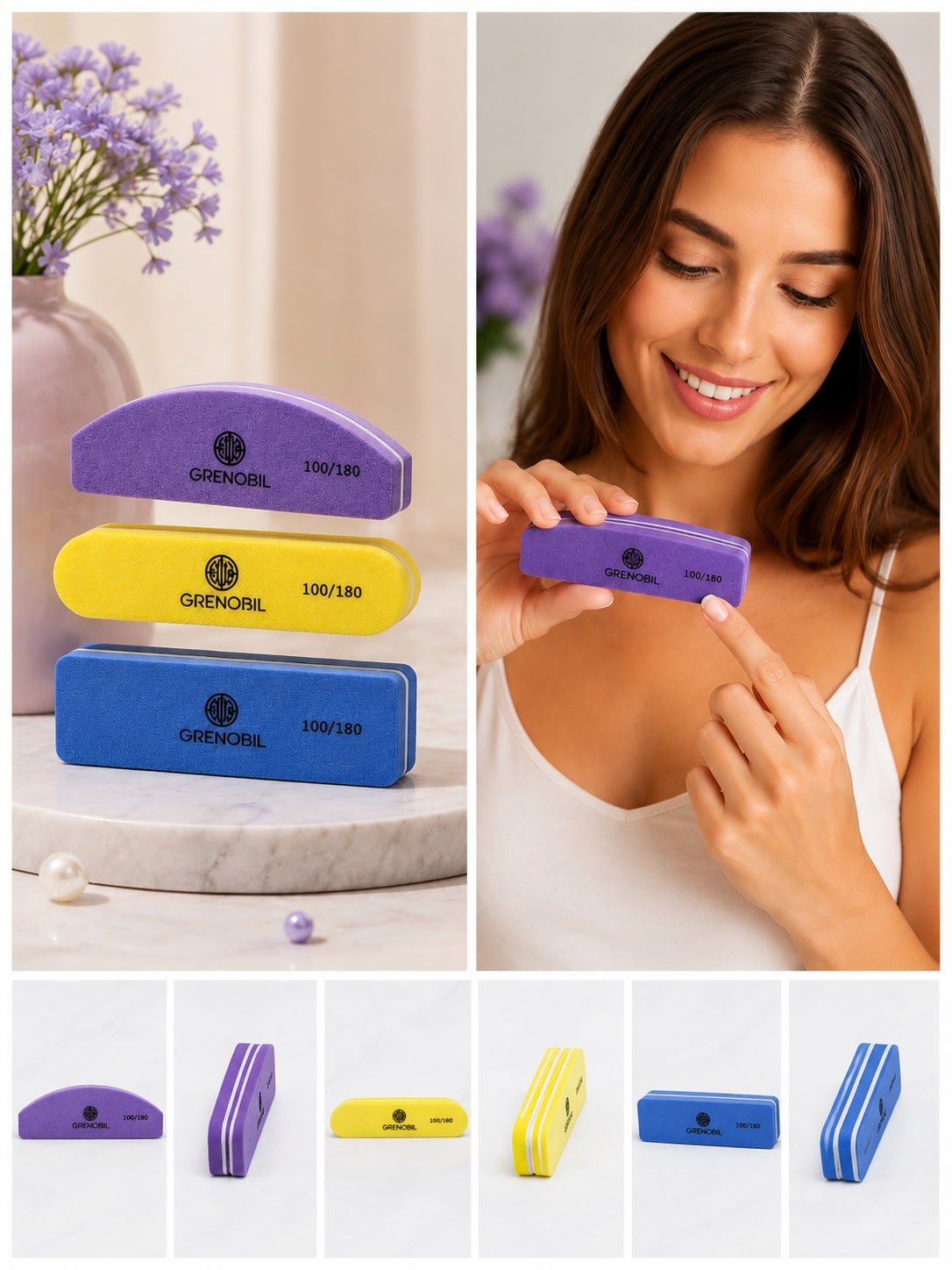 LIMAS PARA UÑAS DE COLORES