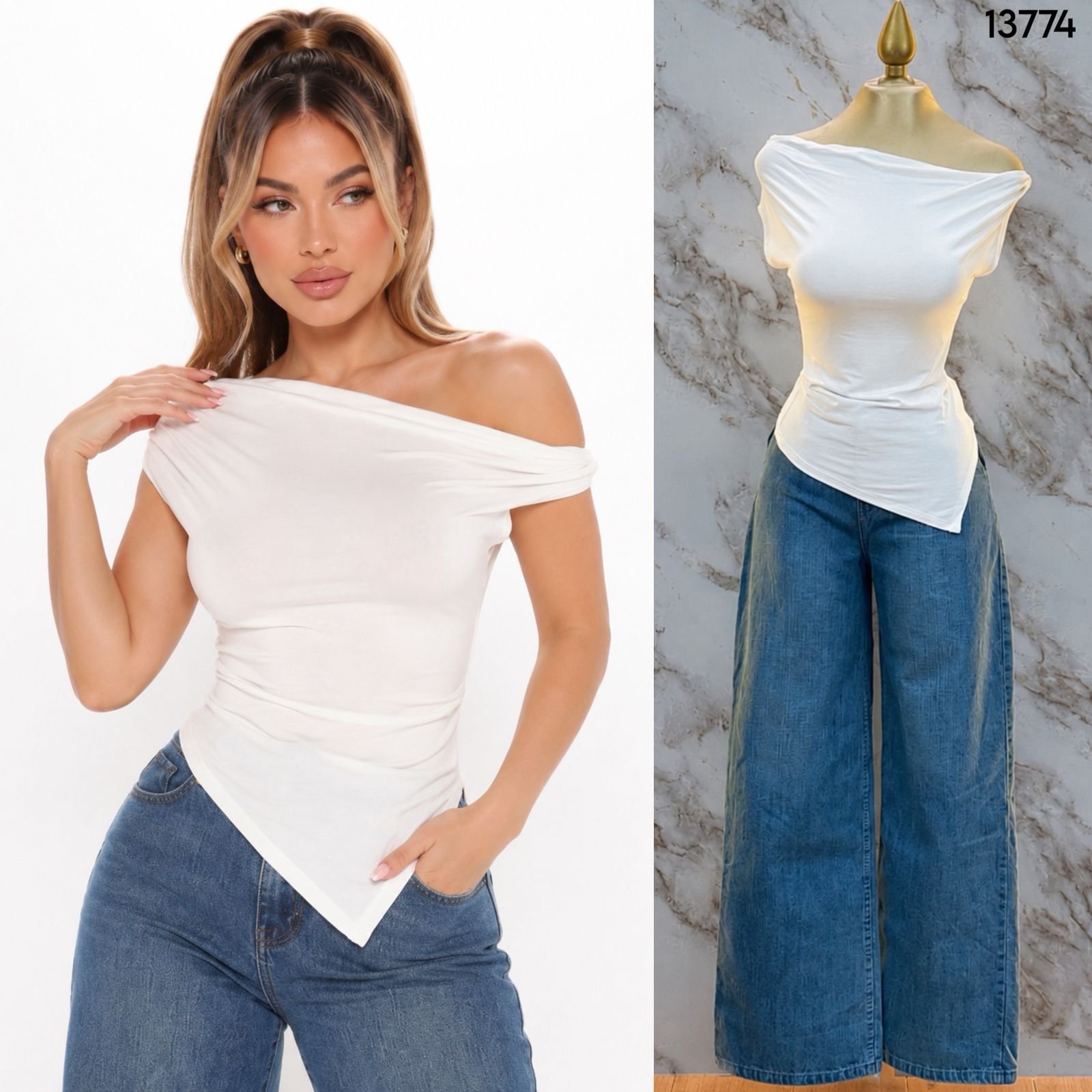 BLUSA DRAPEADA 3774 - Image 2