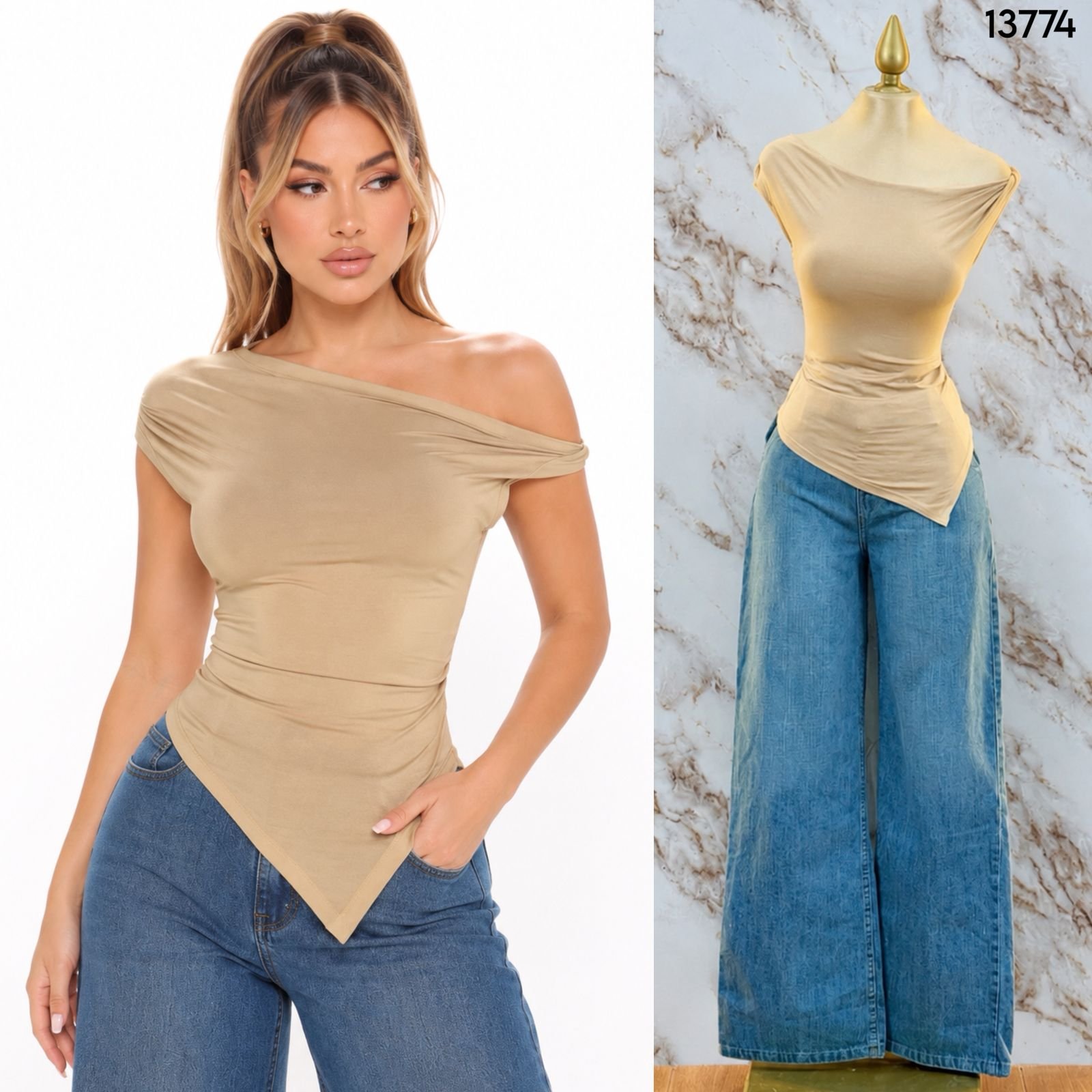 BLUSA DRAPEADA 3774 - Image 3