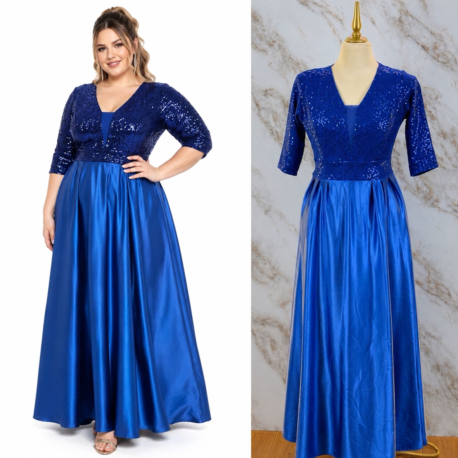 VESTIDO DE FIESTA CURVY LARGO - Image 2