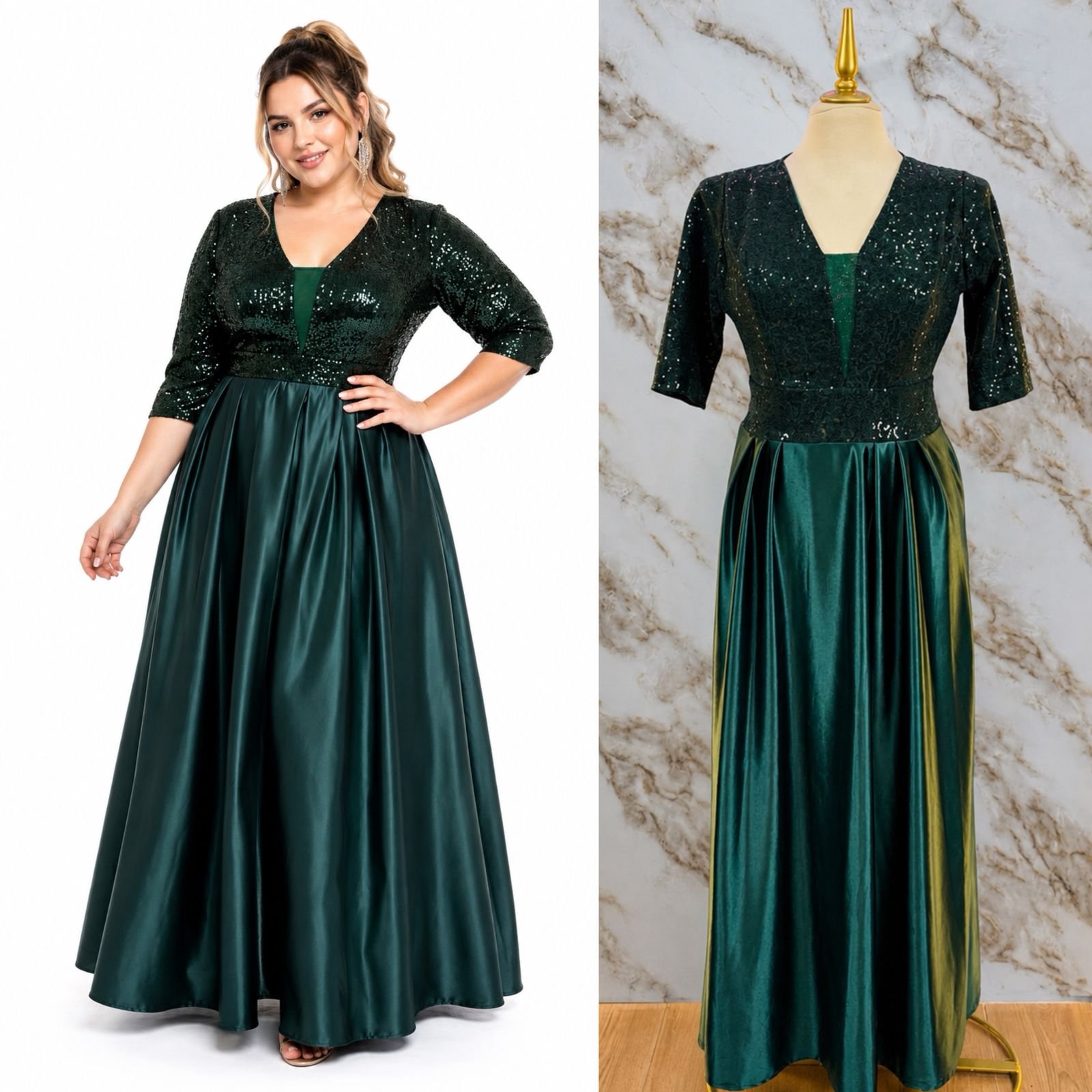 VESTIDO DE FIESTA CURVY LARGO - Image 3