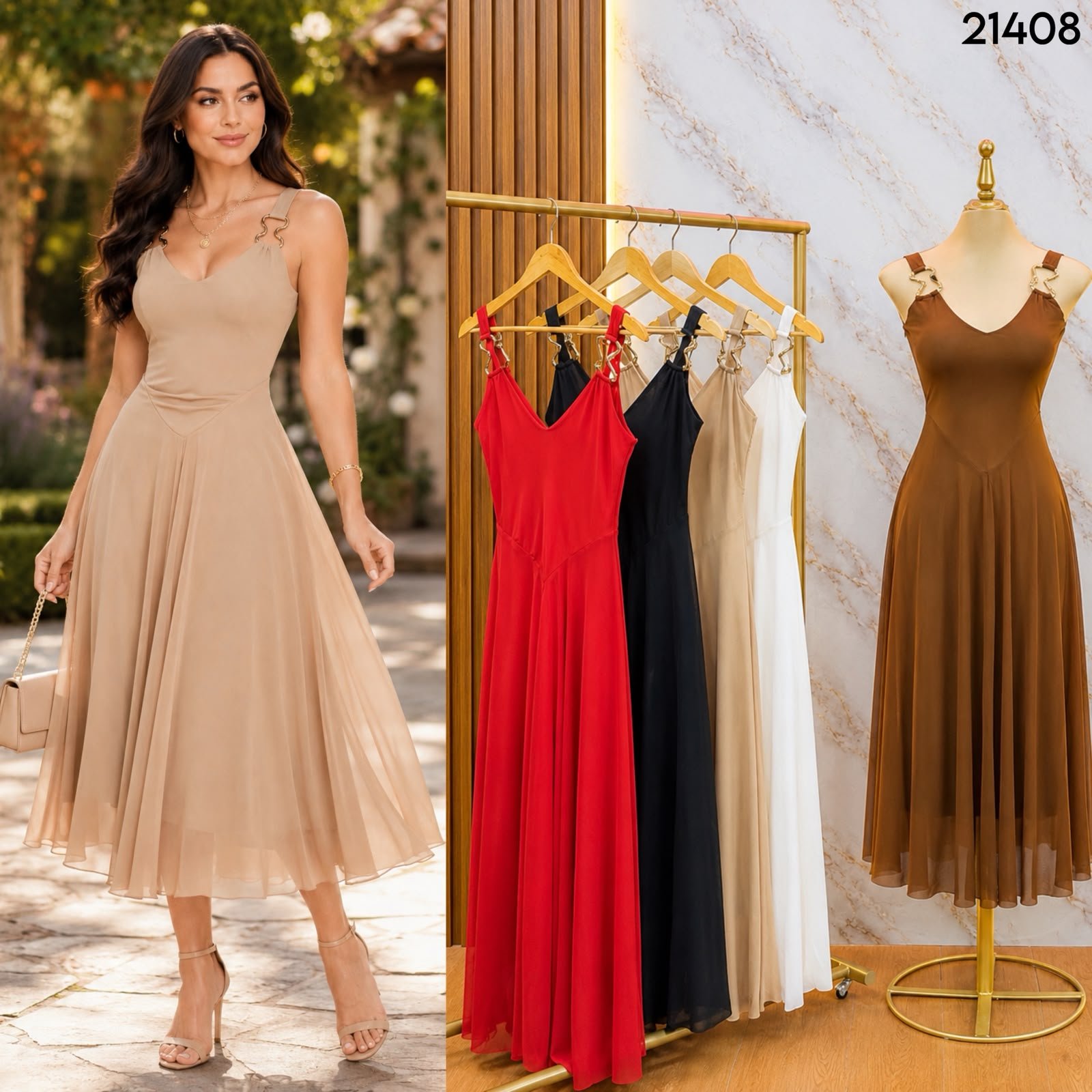 VESTIDO CON HERRAJES 1408