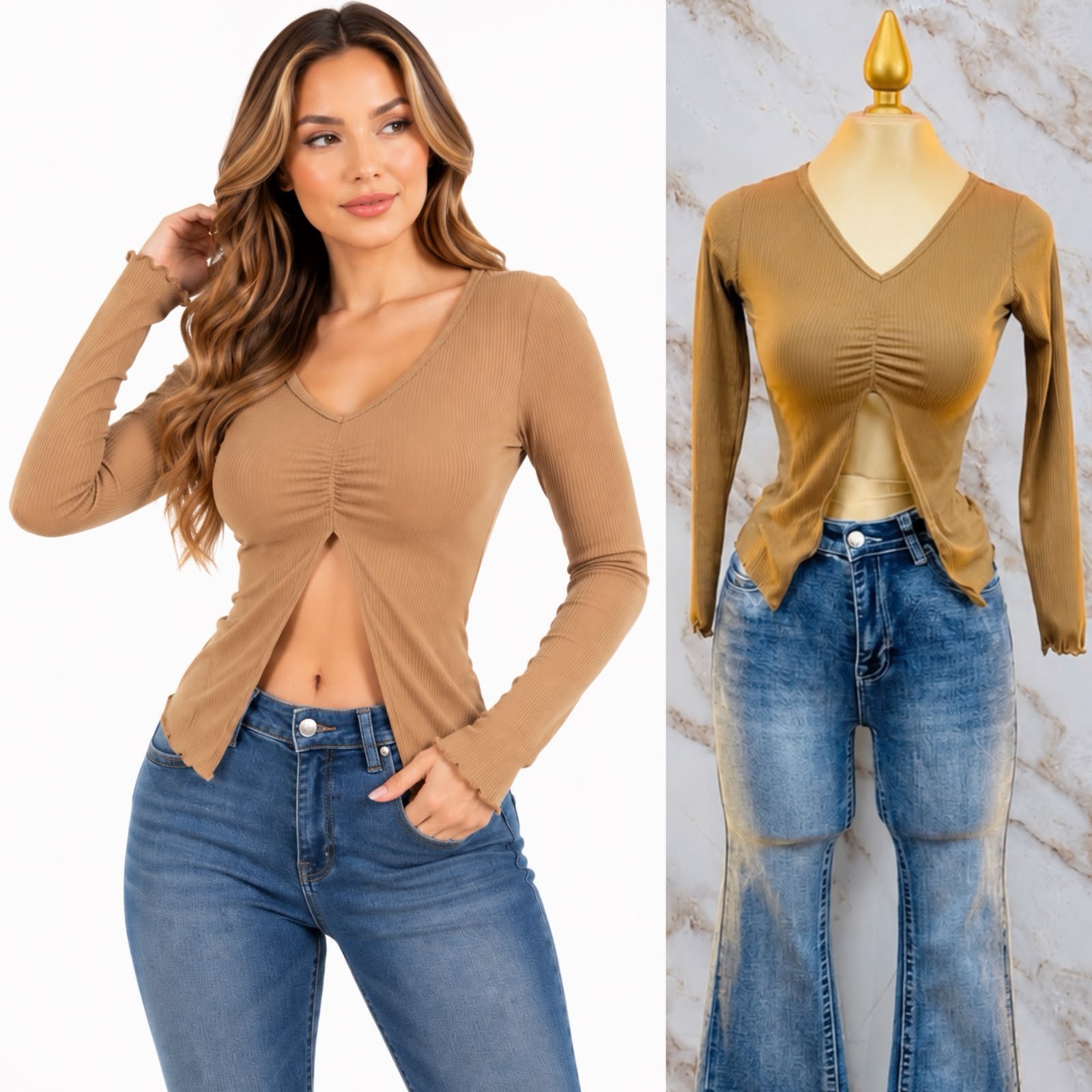 BLUSA BASICA CORTE MARIPOSA - Image 6