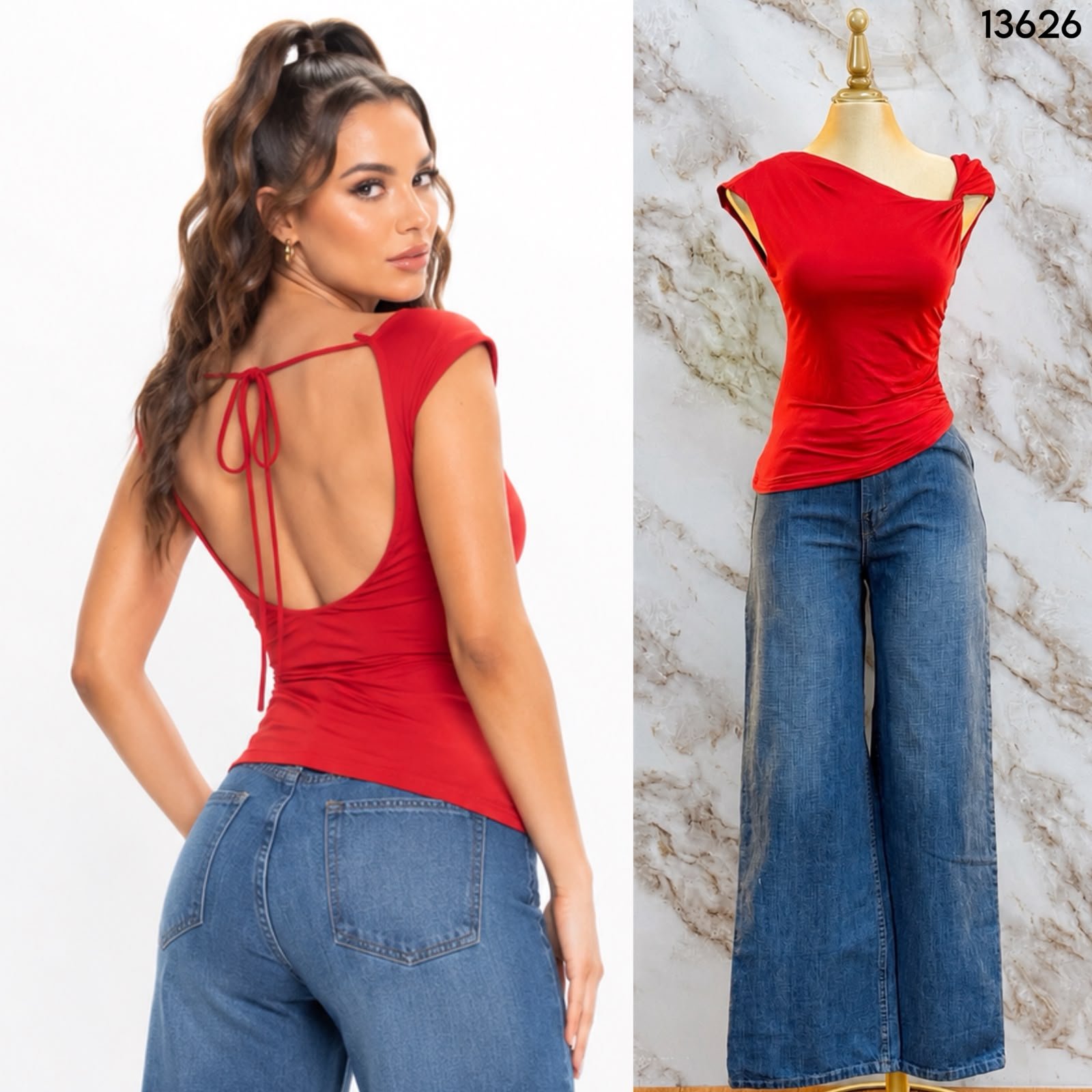 BLUSA BASICA DESCUBIERTA 3626 - Image 3