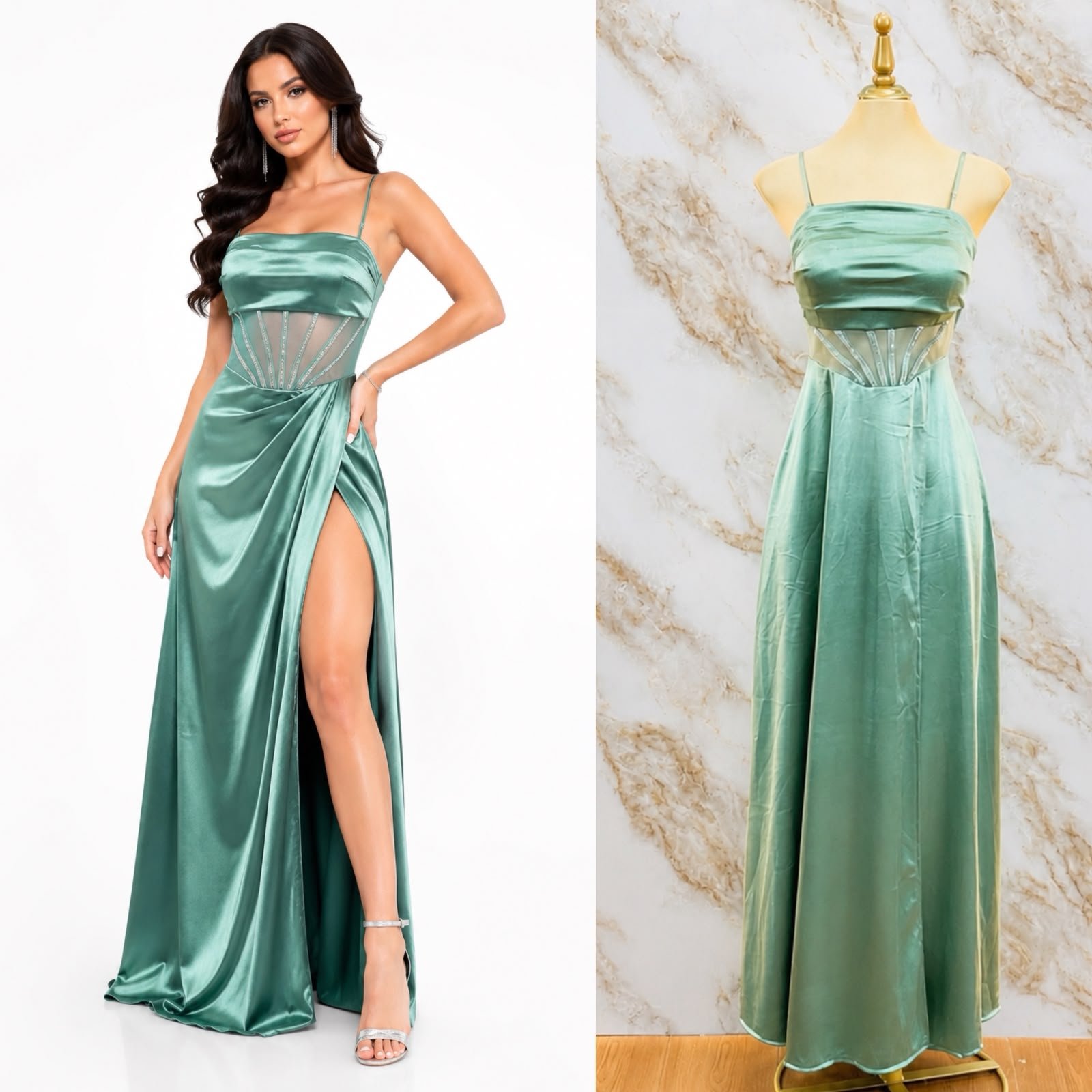 VESTIDO DE FIESTA TRAZOS CON BRILLOS MOD 2 - Image 7