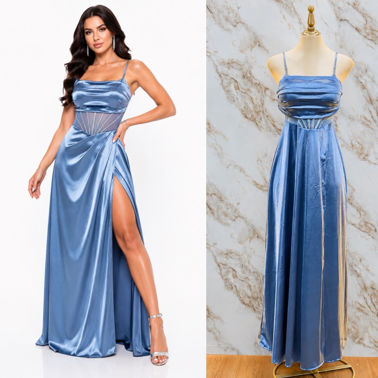 VESTIDO DE FIESTA TRAZOS CON BRILLOS MOD 2 - Image 8