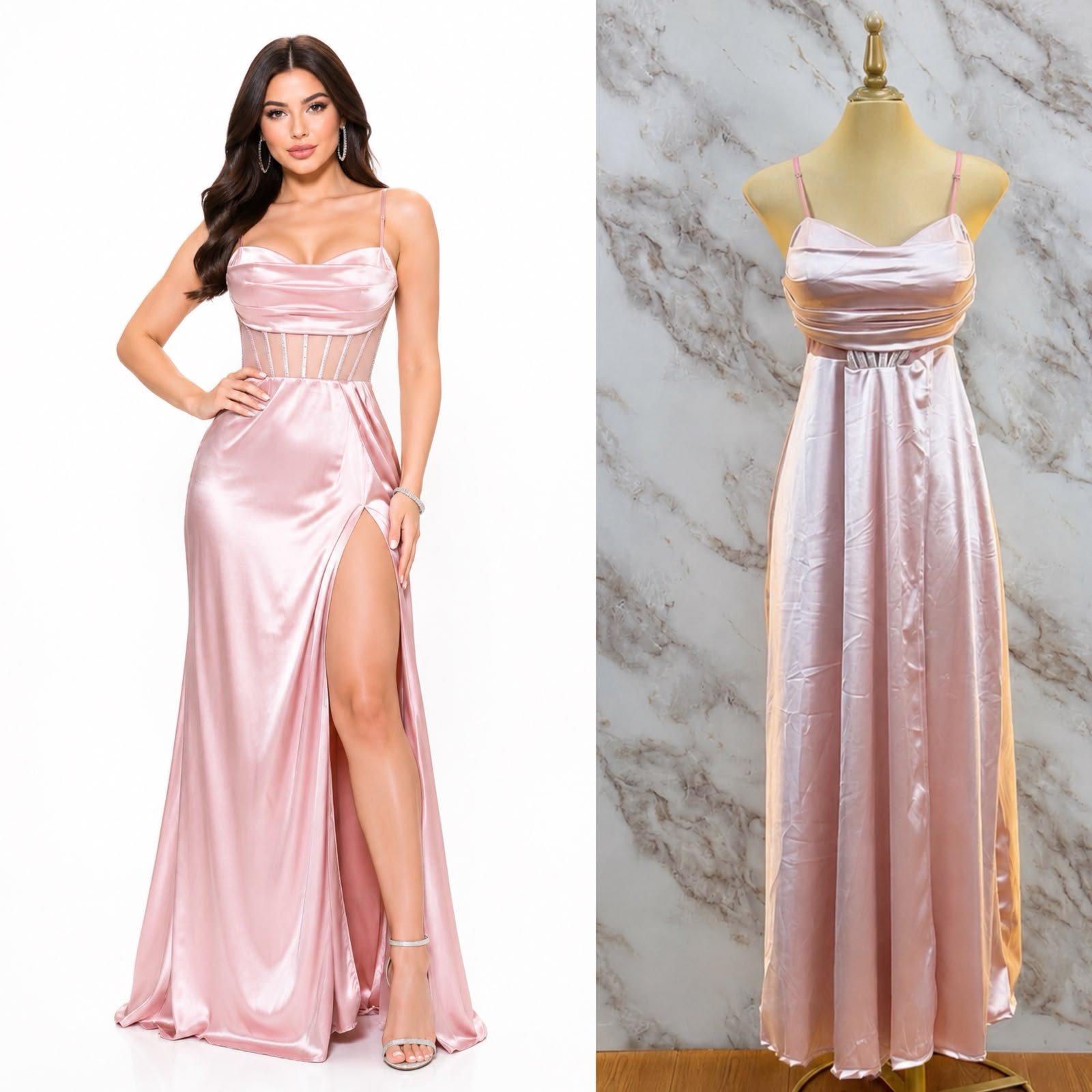 VESTIDO DE FIESTA TRAZOS CON BRILLOS MOD 2 - Image 11