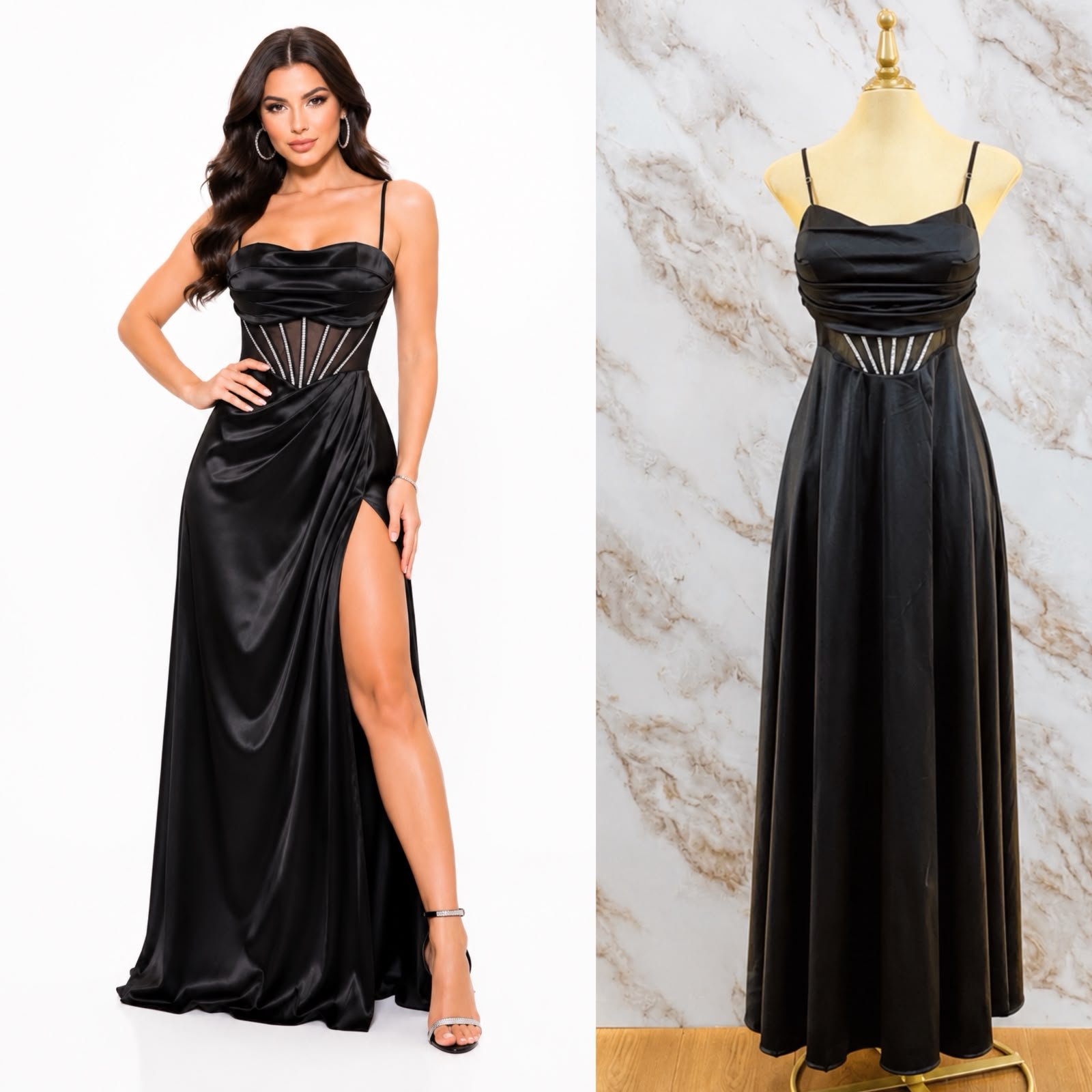 VESTIDO DE FIESTA TRAZOS CON BRILLOS MOD 2 - Image 10