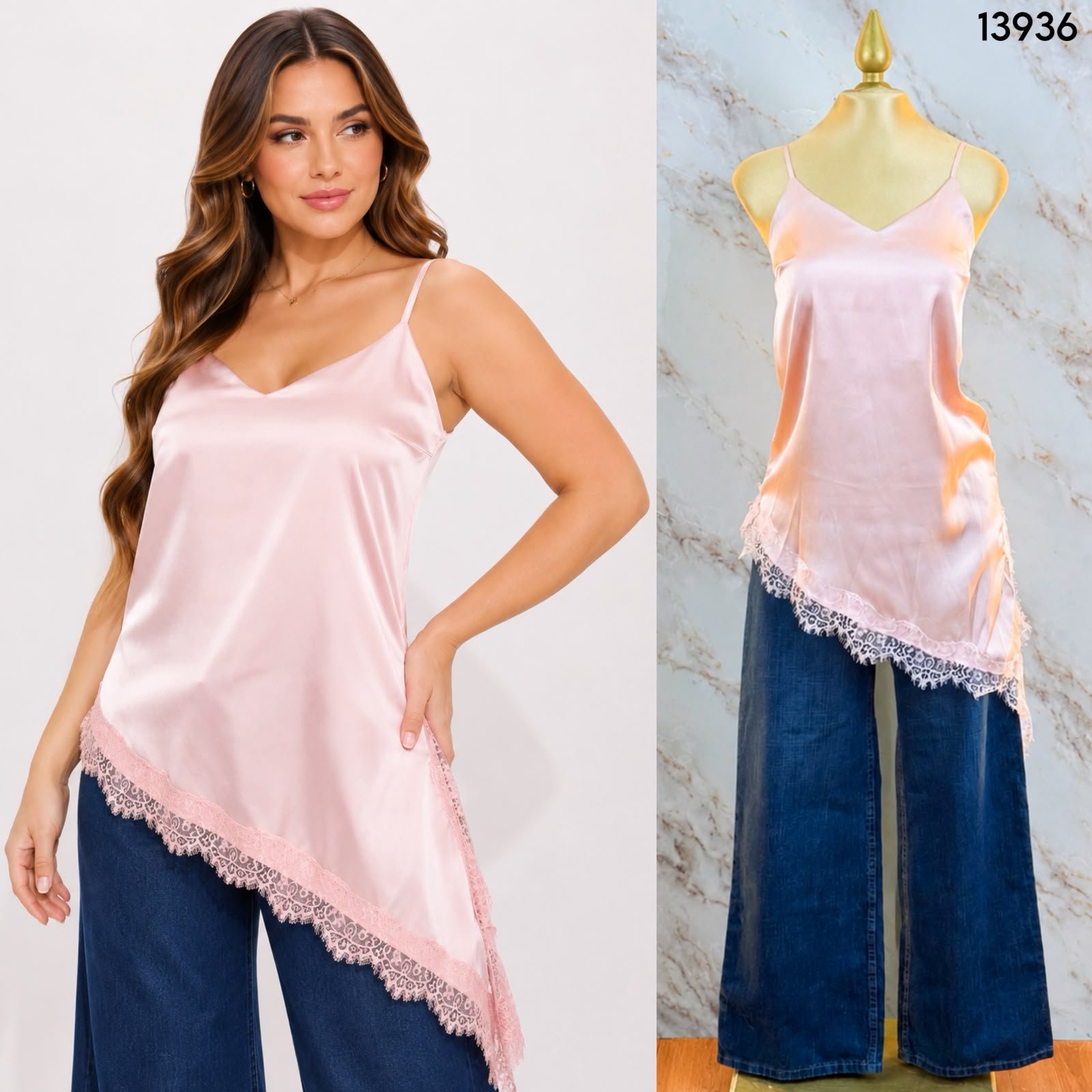BLUSA DE TIRANTES CON ENCAJE 3936 - Image 5