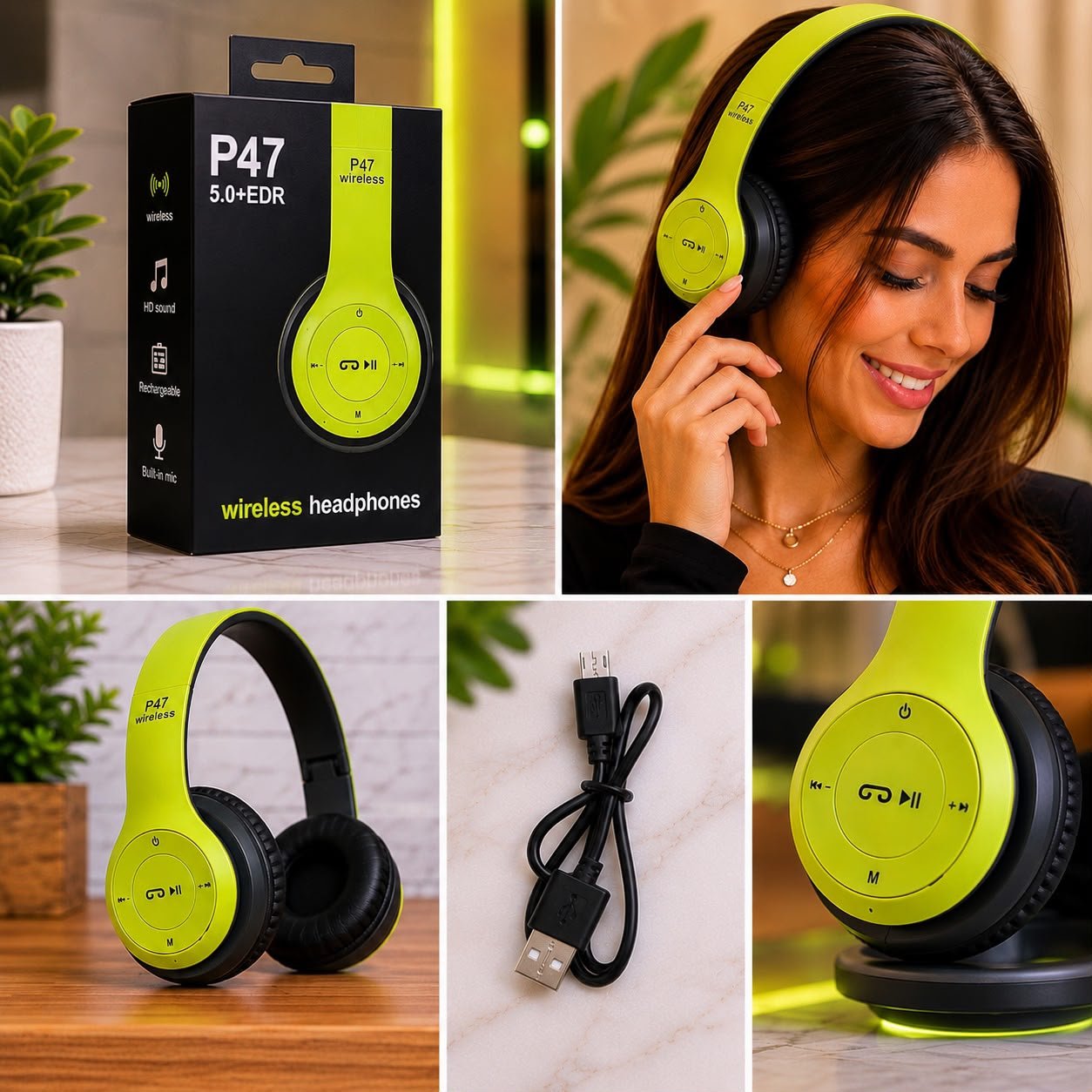 AUDIFONO TIPO DIADEMA BLUETOOTH - Image 6