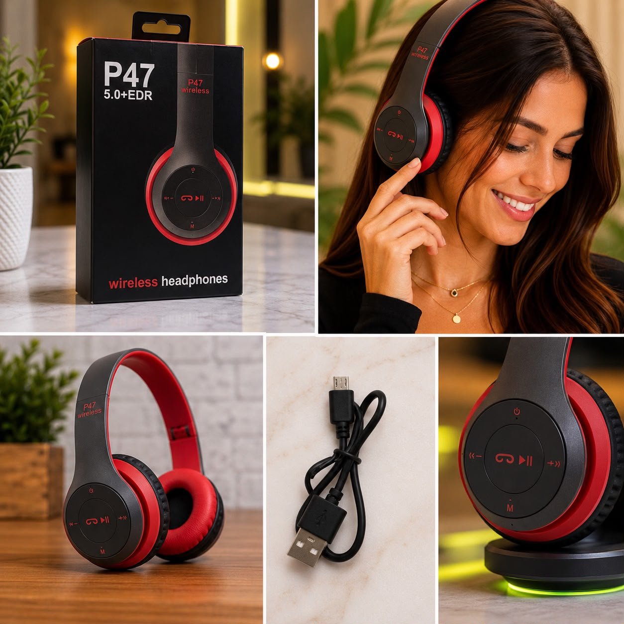 AUDIFONO TIPO DIADEMA BLUETOOTH - Image 2