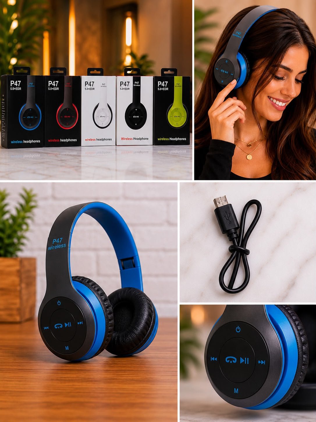 AUDIFONO TIPO DIADEMA BLUETOOTH - Image 5
