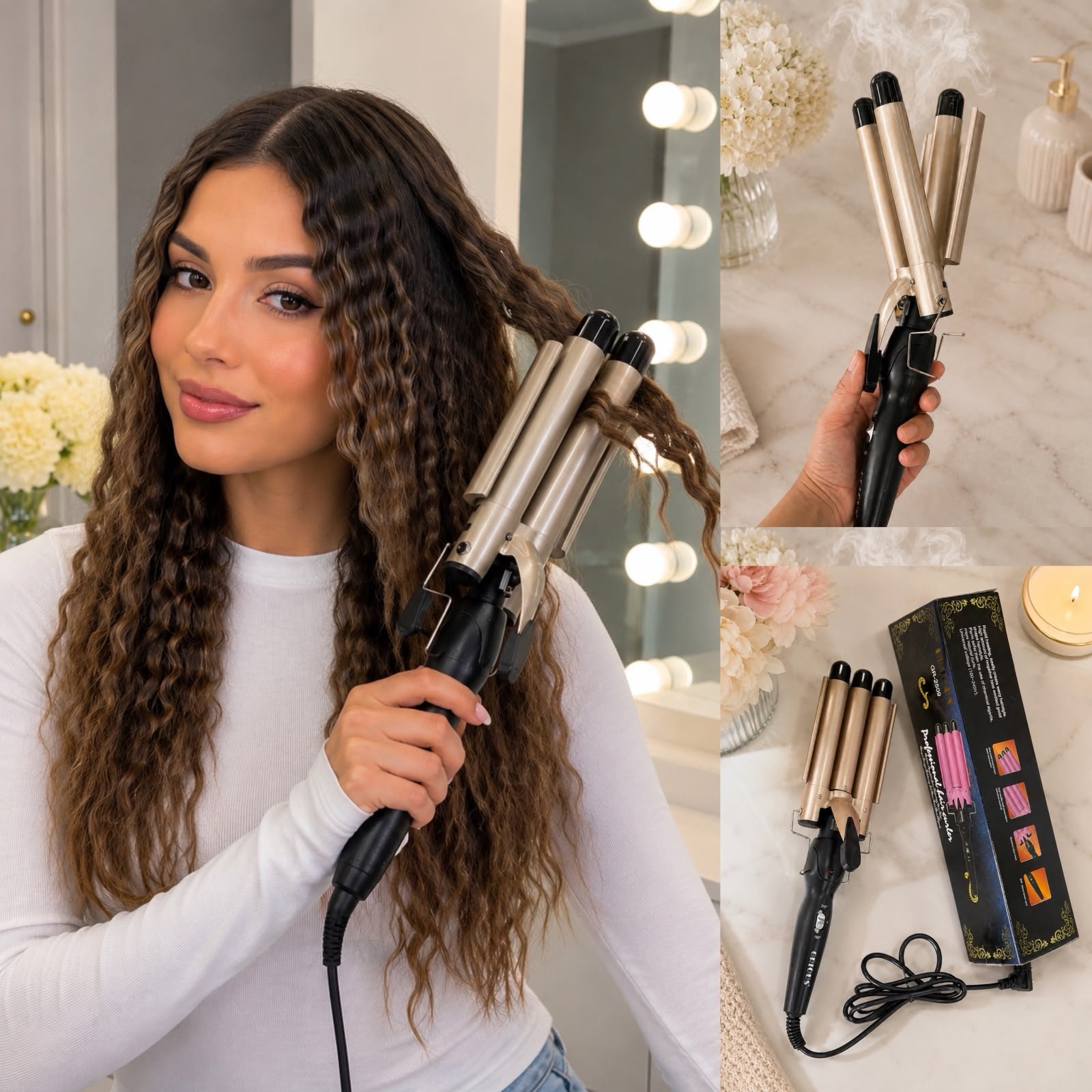 PLANCHA WAFLERA PARA CABELLO