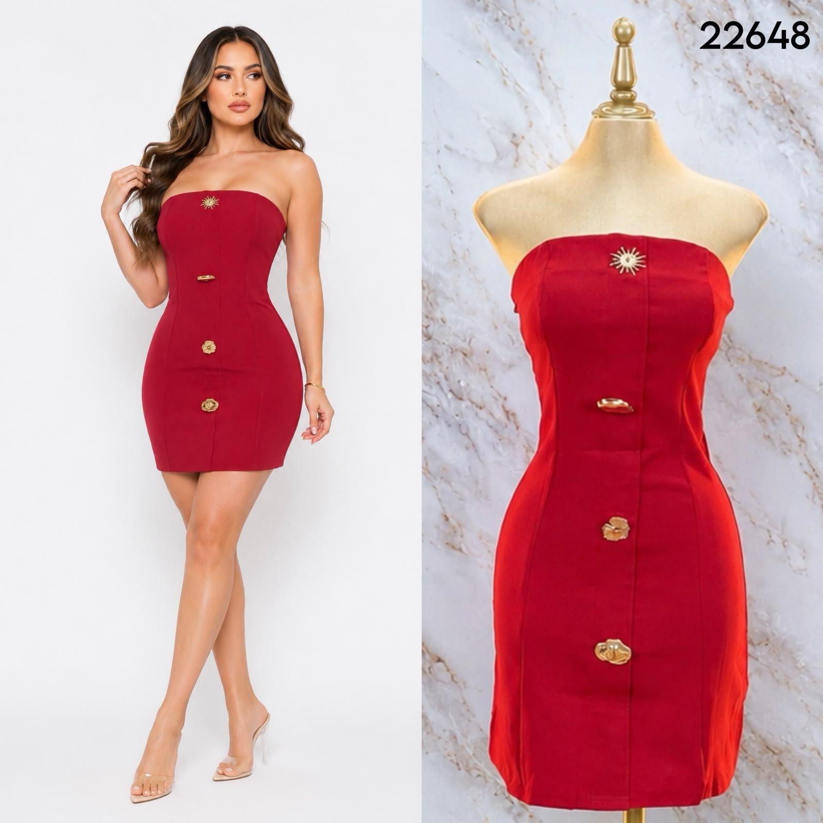 VESTIDO BOTONES 2648 - Image 4