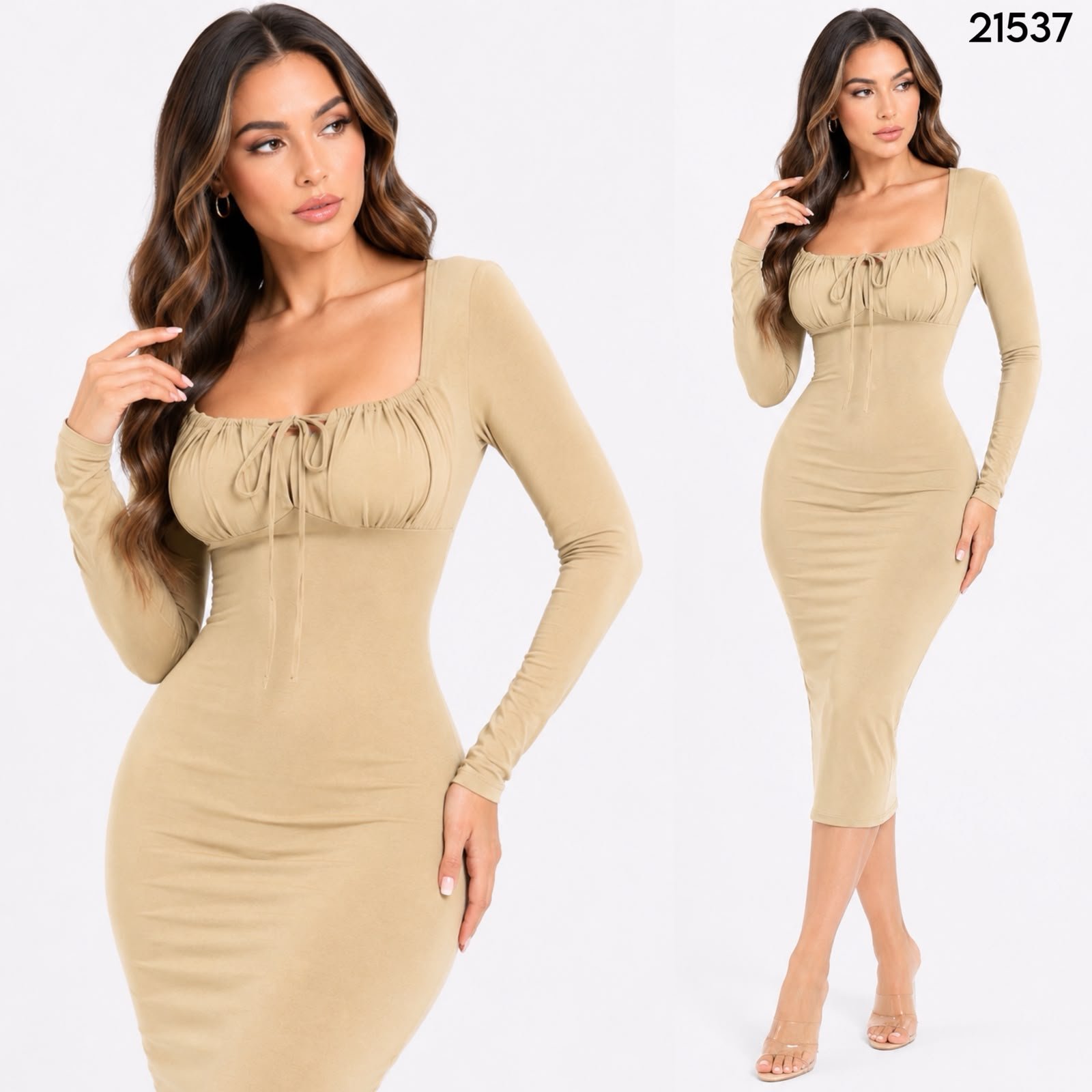 VESTIDO ESCOTE CAMPESINO 1537 - Image 2