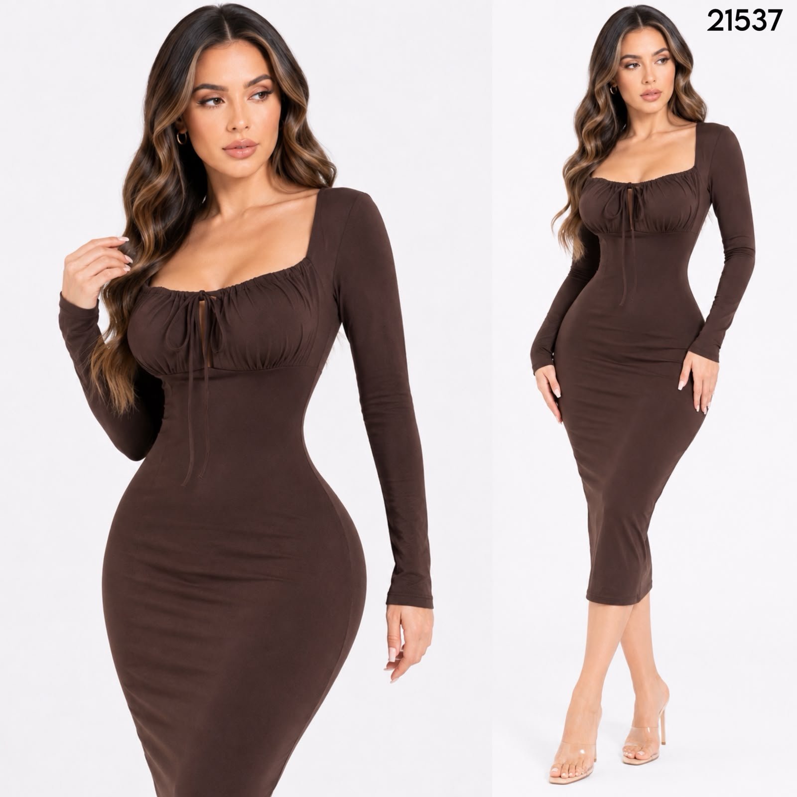 VESTIDO ESCOTE CAMPESINO 1537 - Image 3