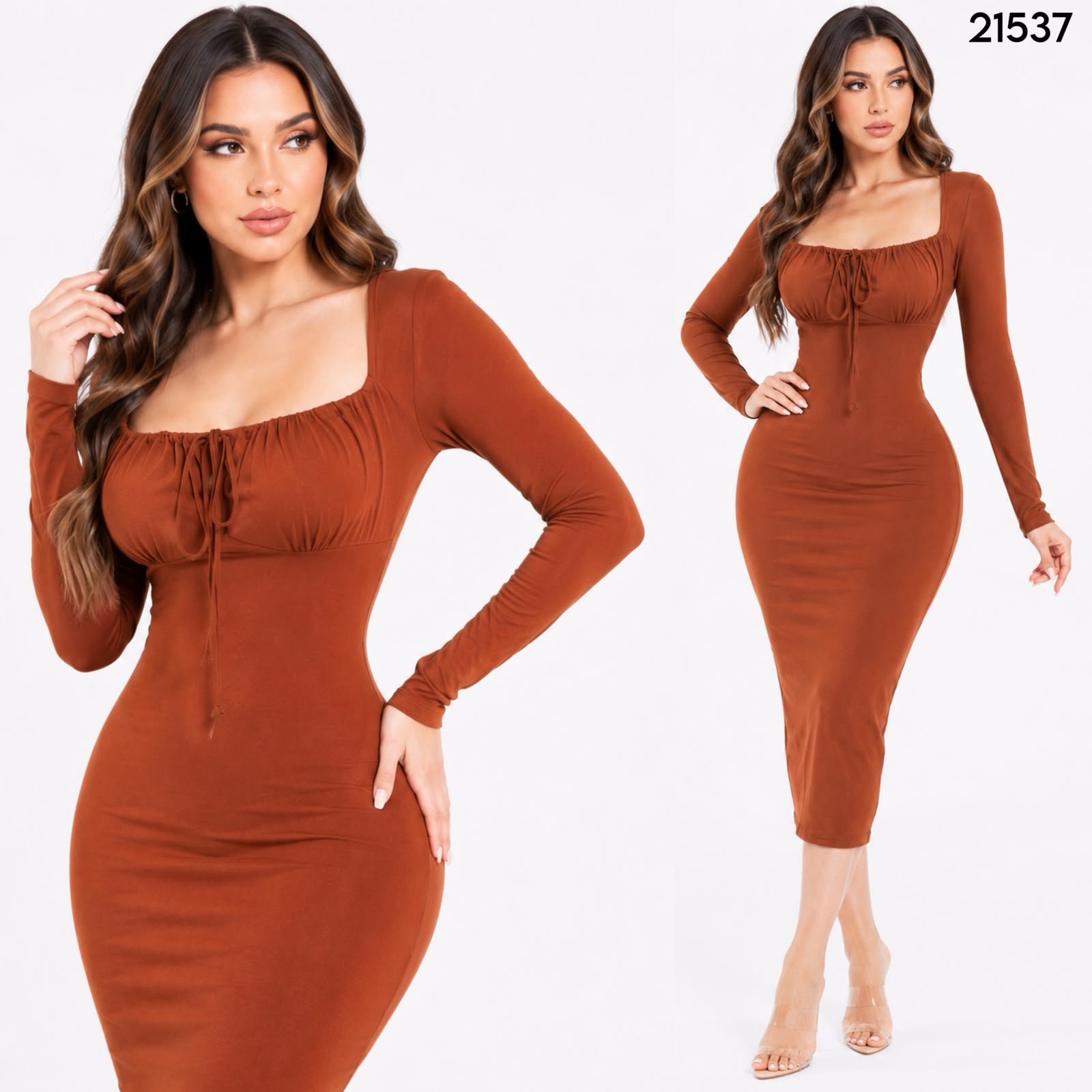 VESTIDO ESCOTE CAMPESINO 1537 - Image 5
