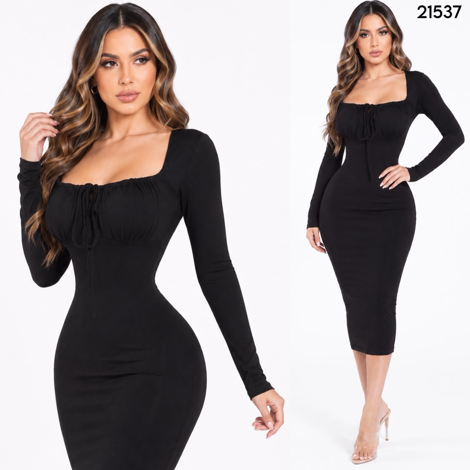 VESTIDO ESCOTE CAMPESINO 1537 - Image 6