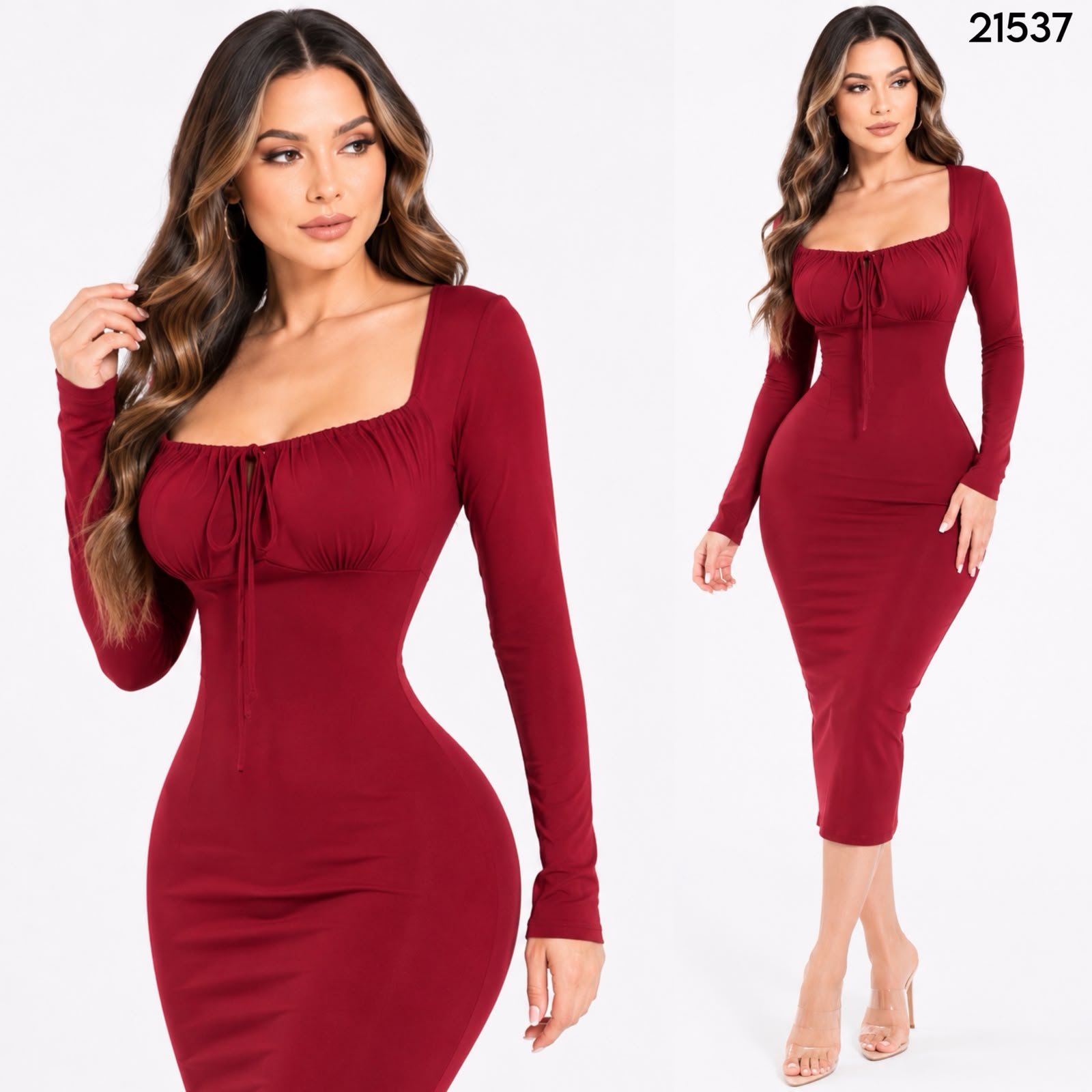 VESTIDO ESCOTE CAMPESINO 1537 - Image 4