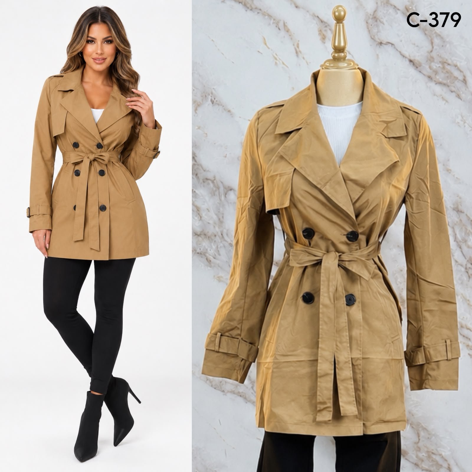 GABARDINA SARGA TWILL 379 - Image 3