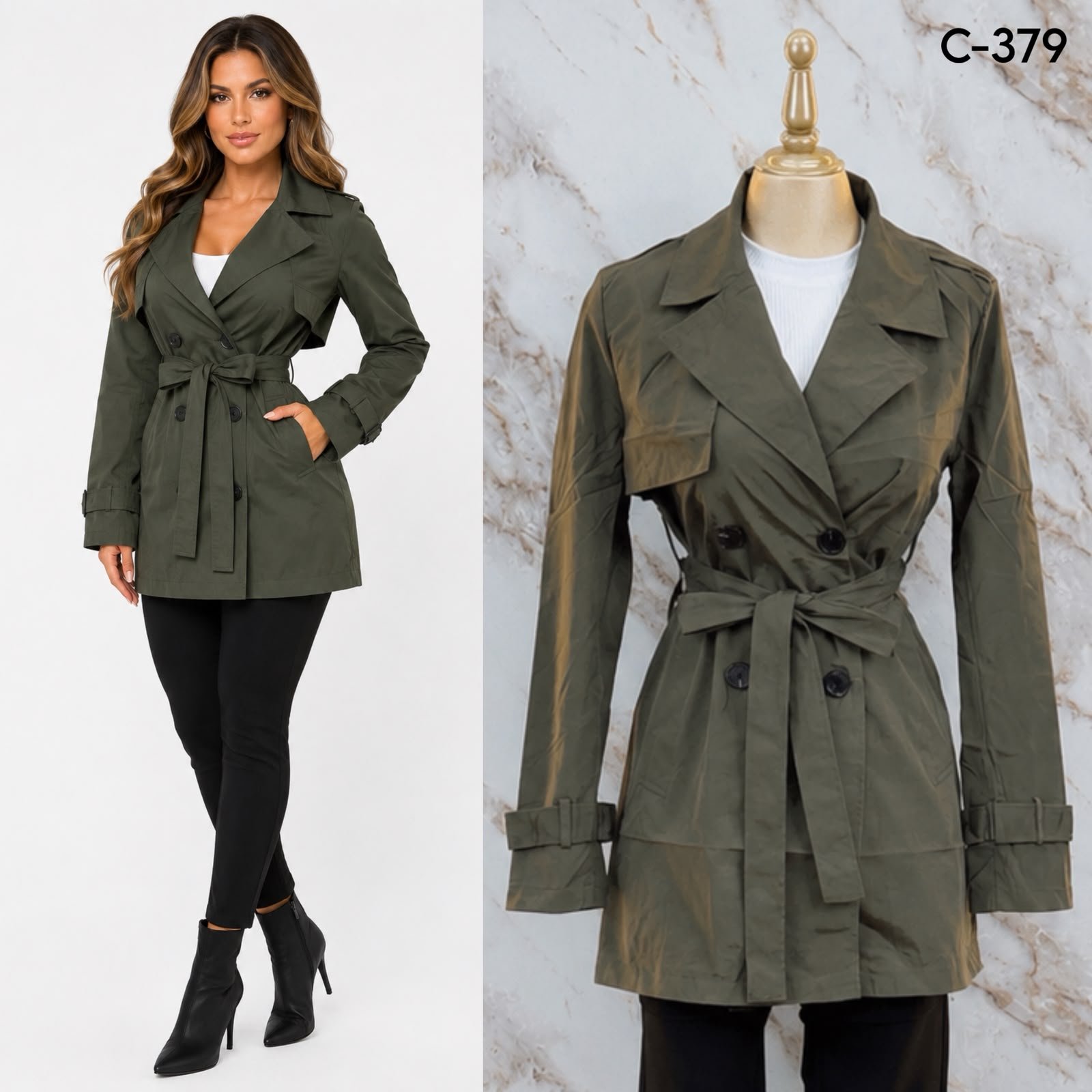 GABARDINA SARGA TWILL 379 - Image 5