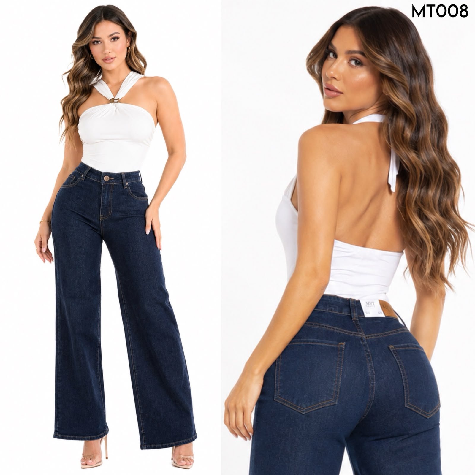 PANTALON /JEANS CORTE WIDE LEG MT 008 - Image 3