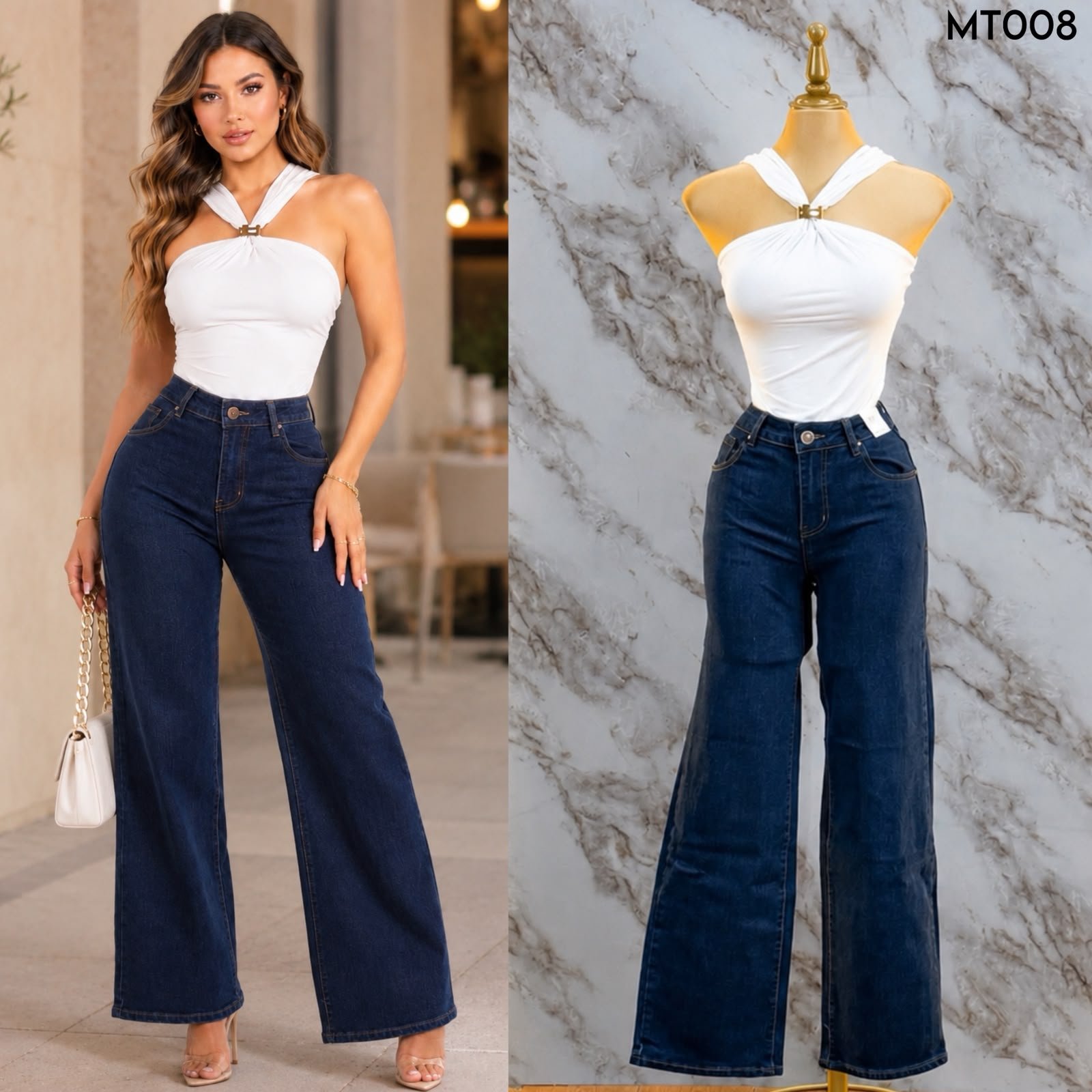 PANTALON /JEANS CORTE WIDE LEG MT 008