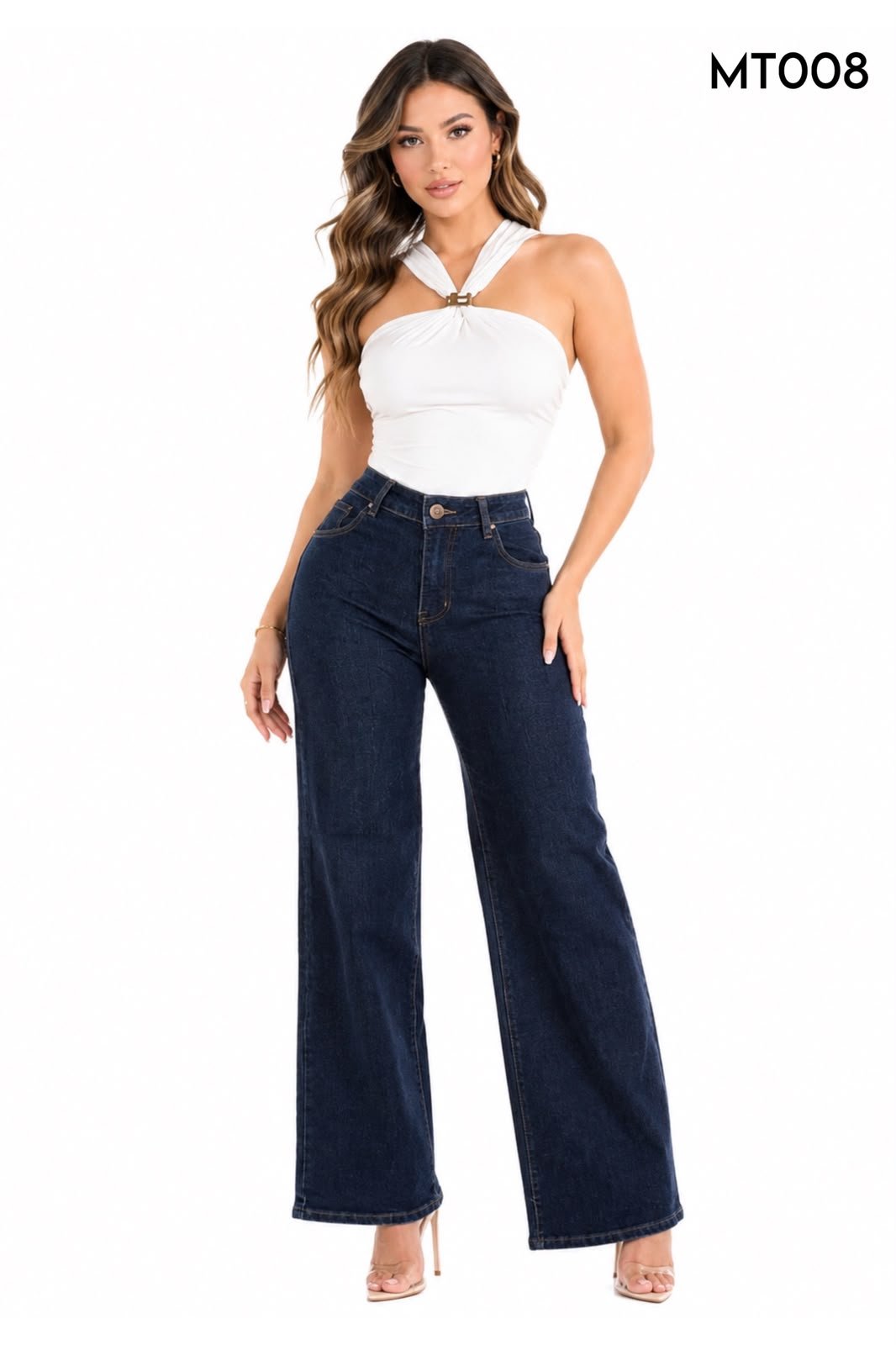 PANTALON /JEANS CORTE WIDE LEG MT 008 - Image 6