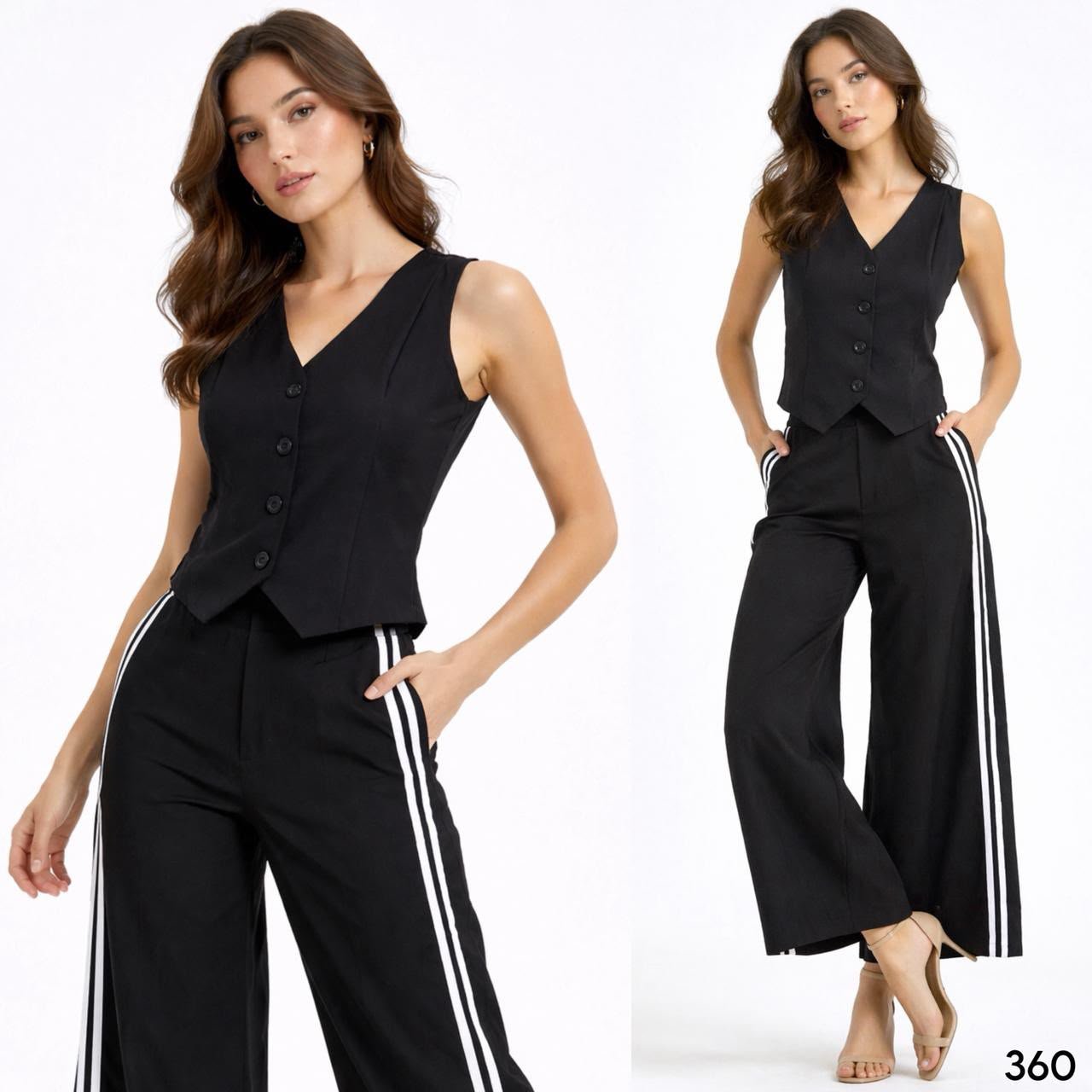 SET / CONJUNTO SACO Y RAYAS 360
