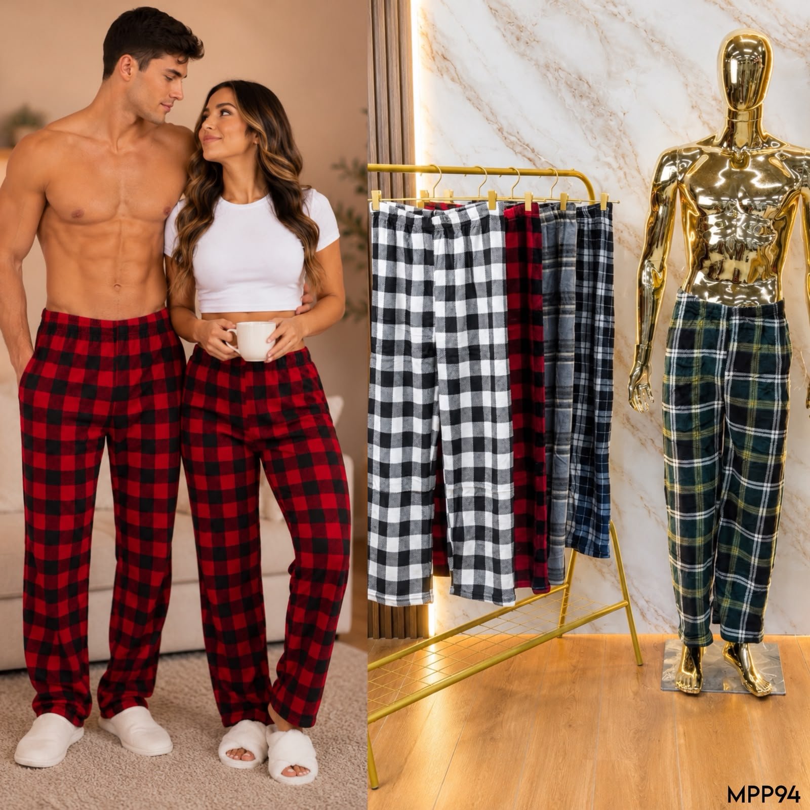 PANTALÓN DE PIJAMA CUADRO ESCOSES