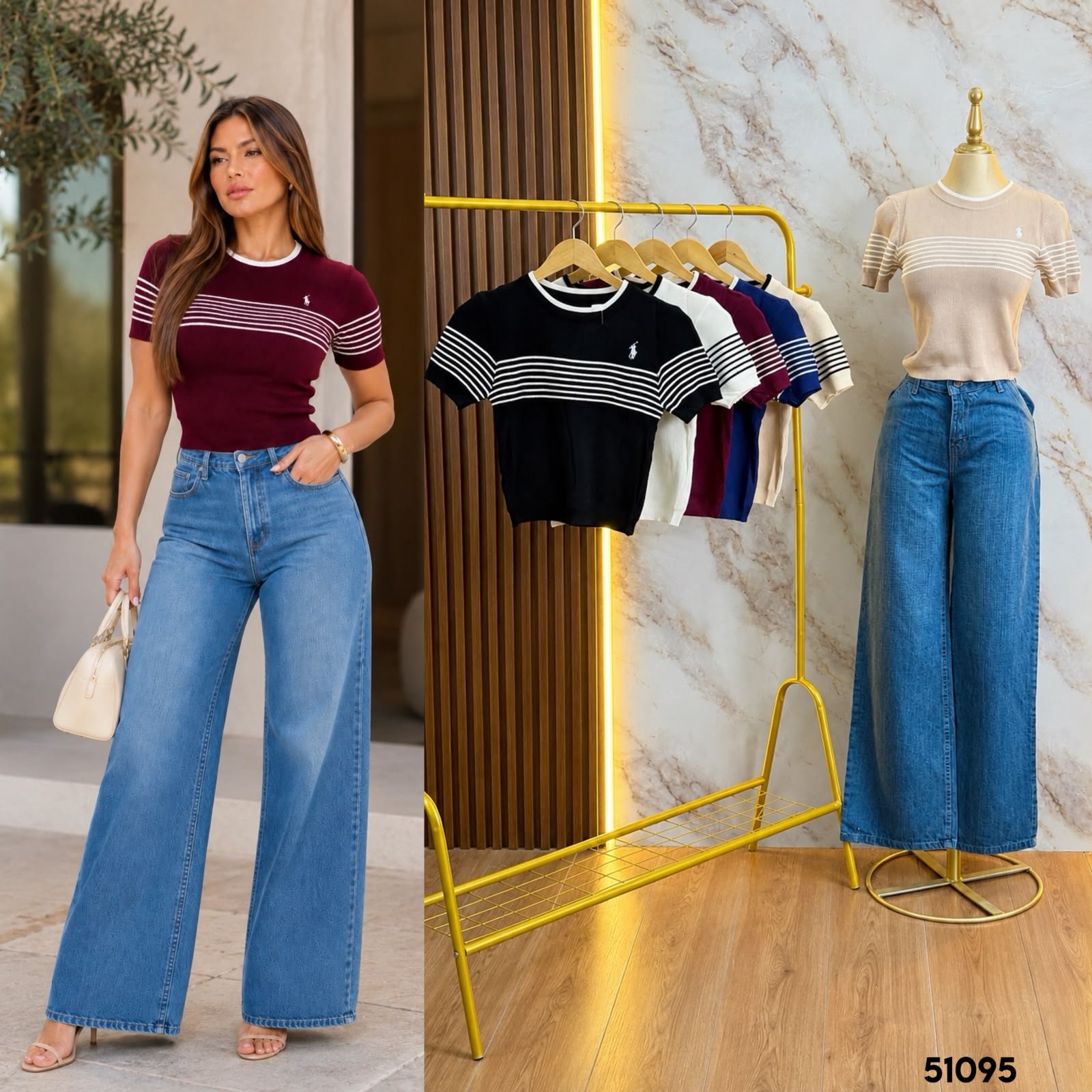 BLUSA LINEAS DE TEJIDO 1095