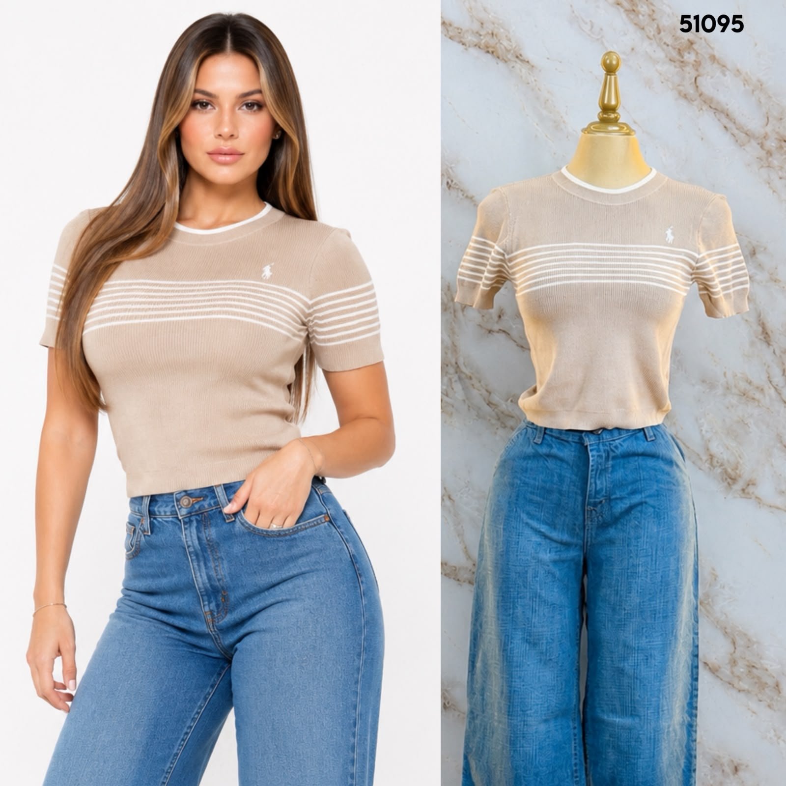 BLUSA LINEAS DE TEJIDO 1095 - Image 3