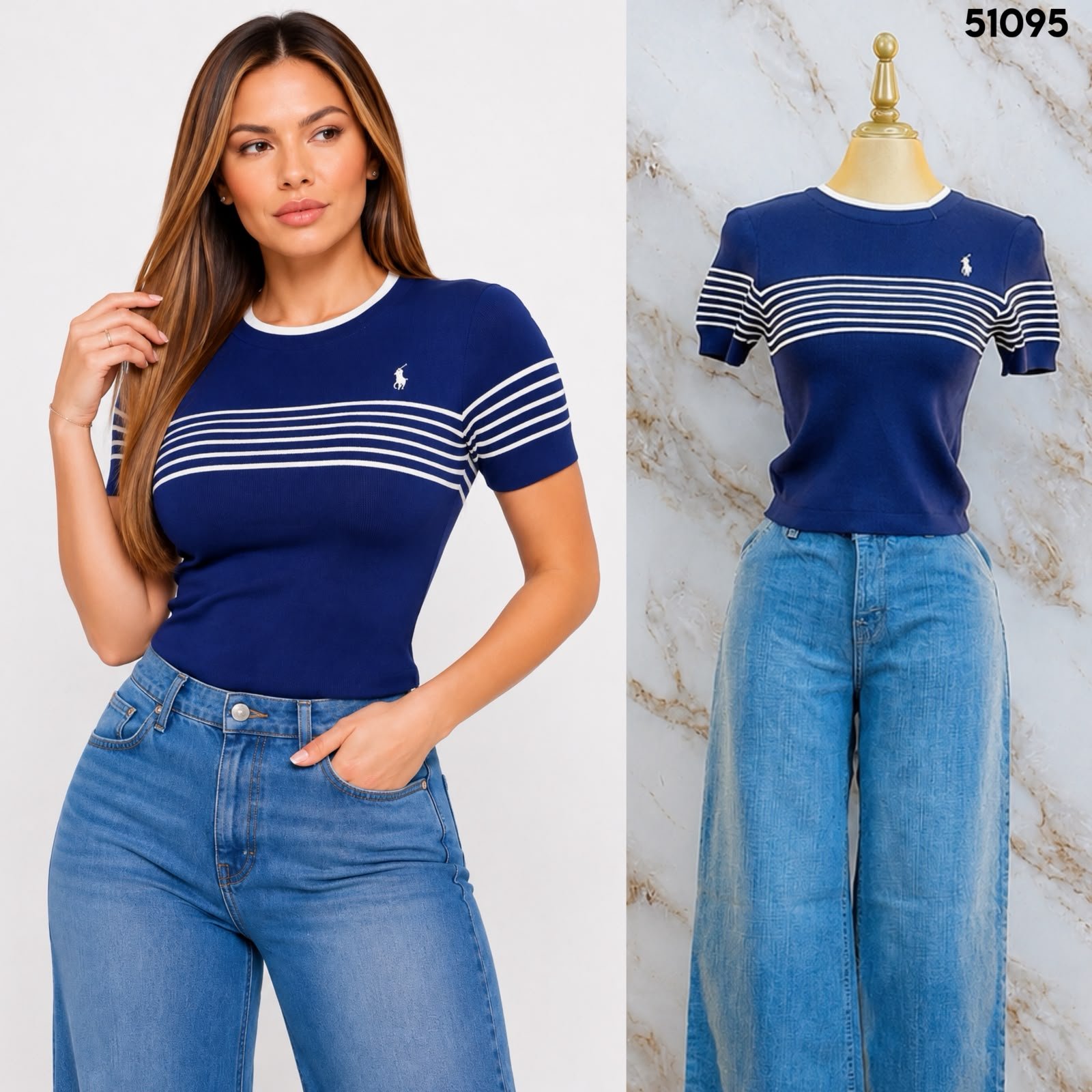 BLUSA LINEAS DE TEJIDO 1095 - Image 2
