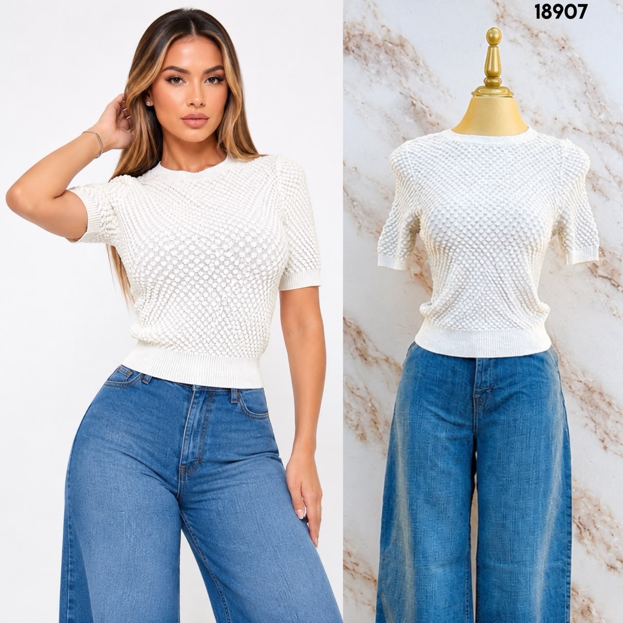 BLUSA BASICA DE TEJIDO 8907 - Image 3