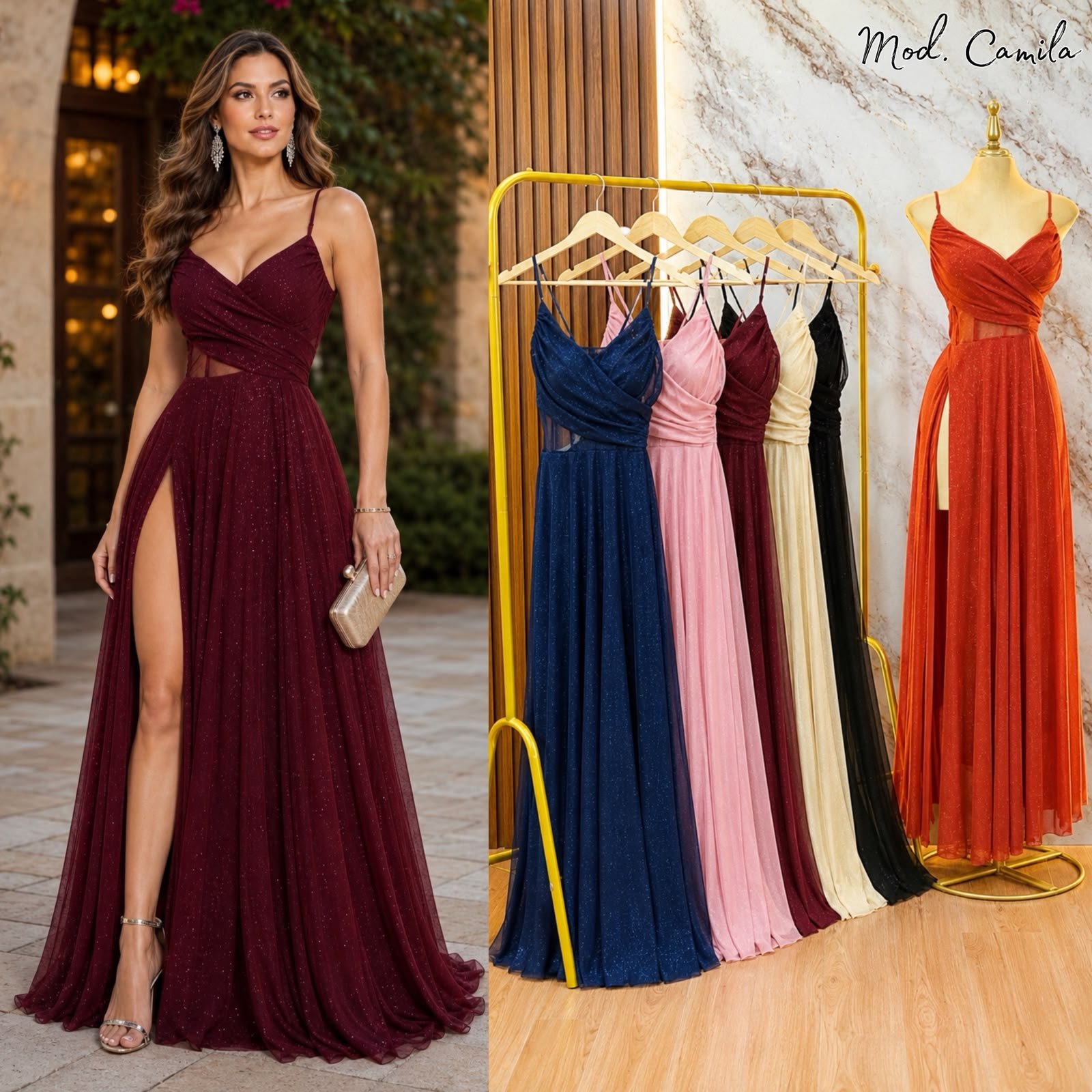 VESTIDO JUVENIL MODELO CAMILA