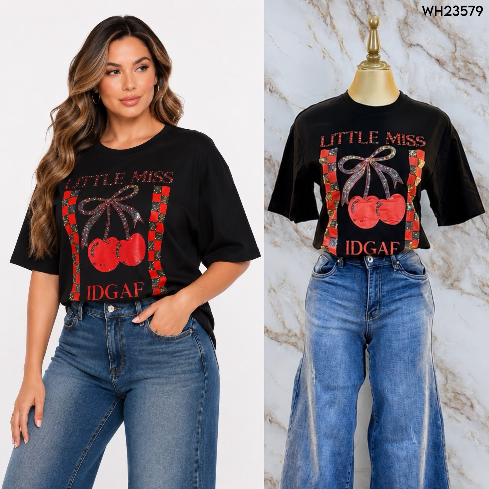 BLUSA OVERSIZE CHERRYS - Image 3