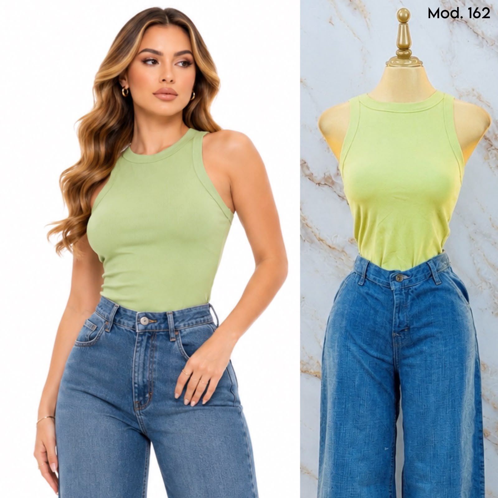 BLUSA BASICA CUELLO HALTER 162 - Image 6
